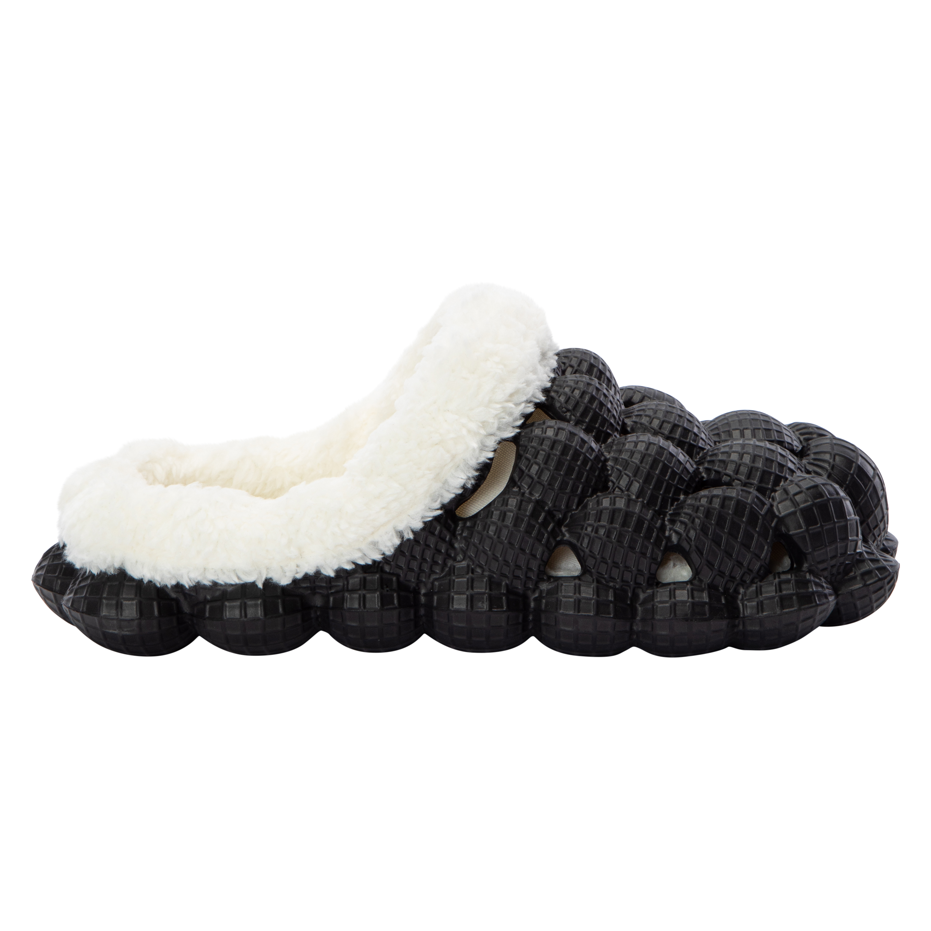 Ladies Fur-Lined Bubbly Clogs