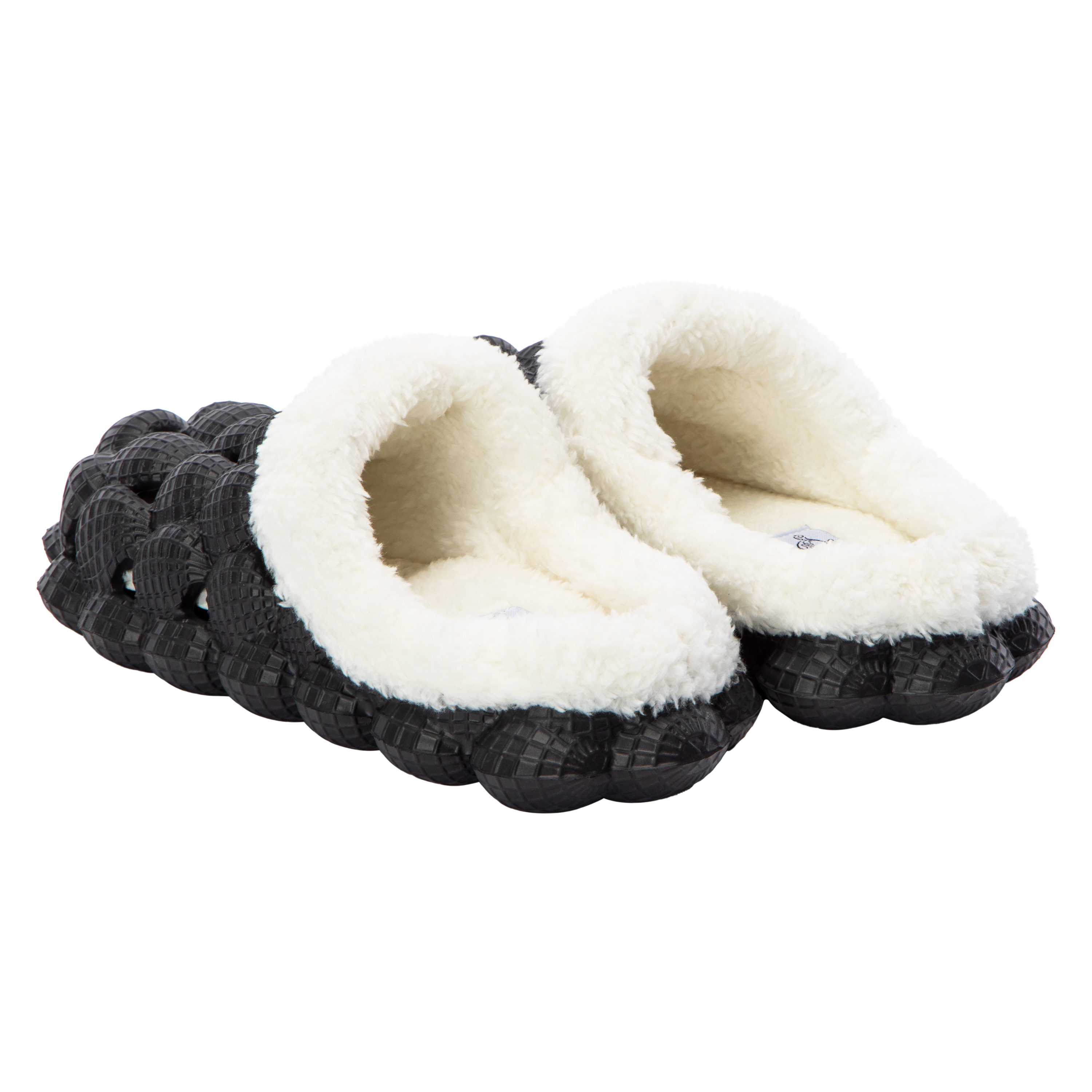 Ladies Fur-Lined Bubbly Clogs
