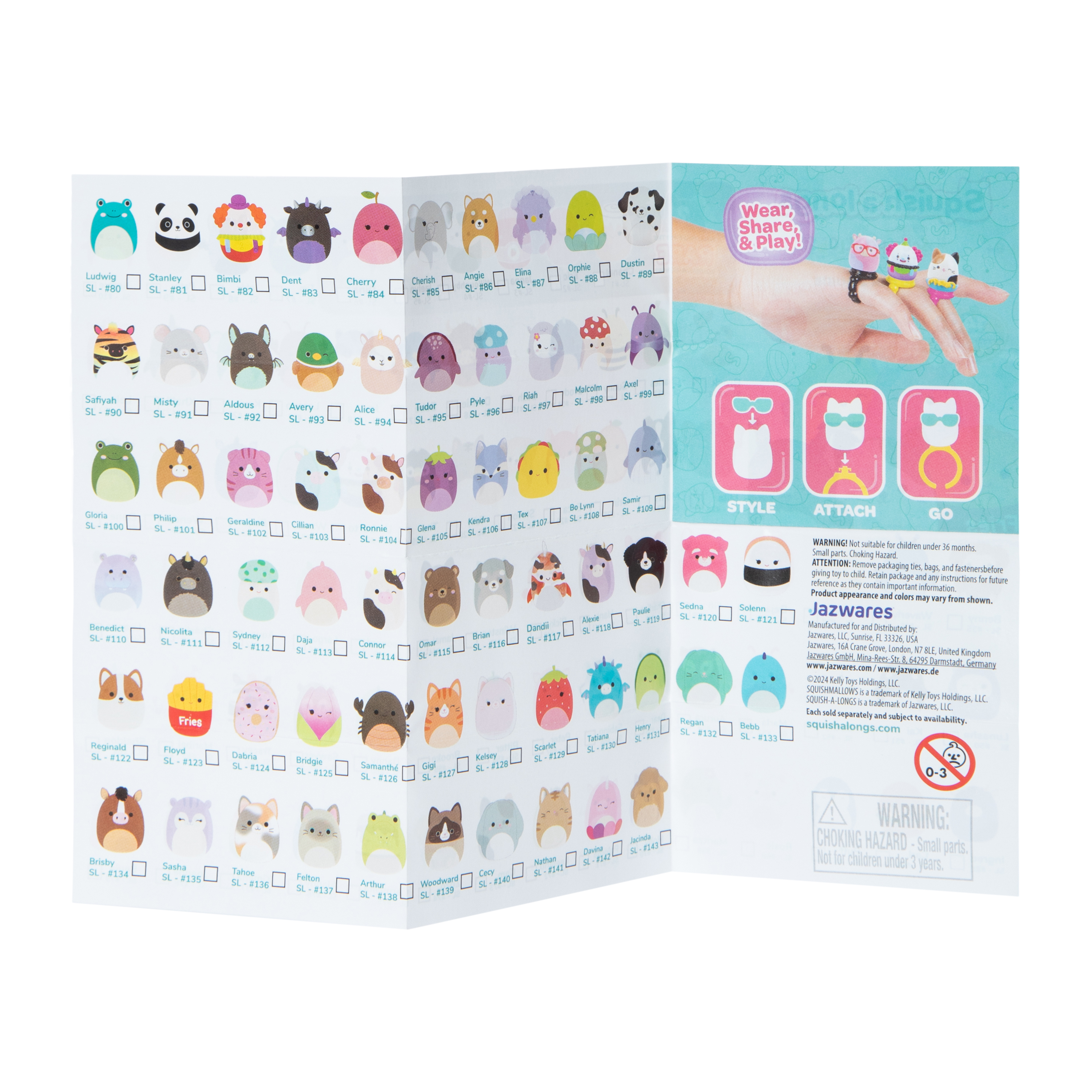 Squish-A-Longs Squishmallows™ Toy Pack (Styles May Vary)