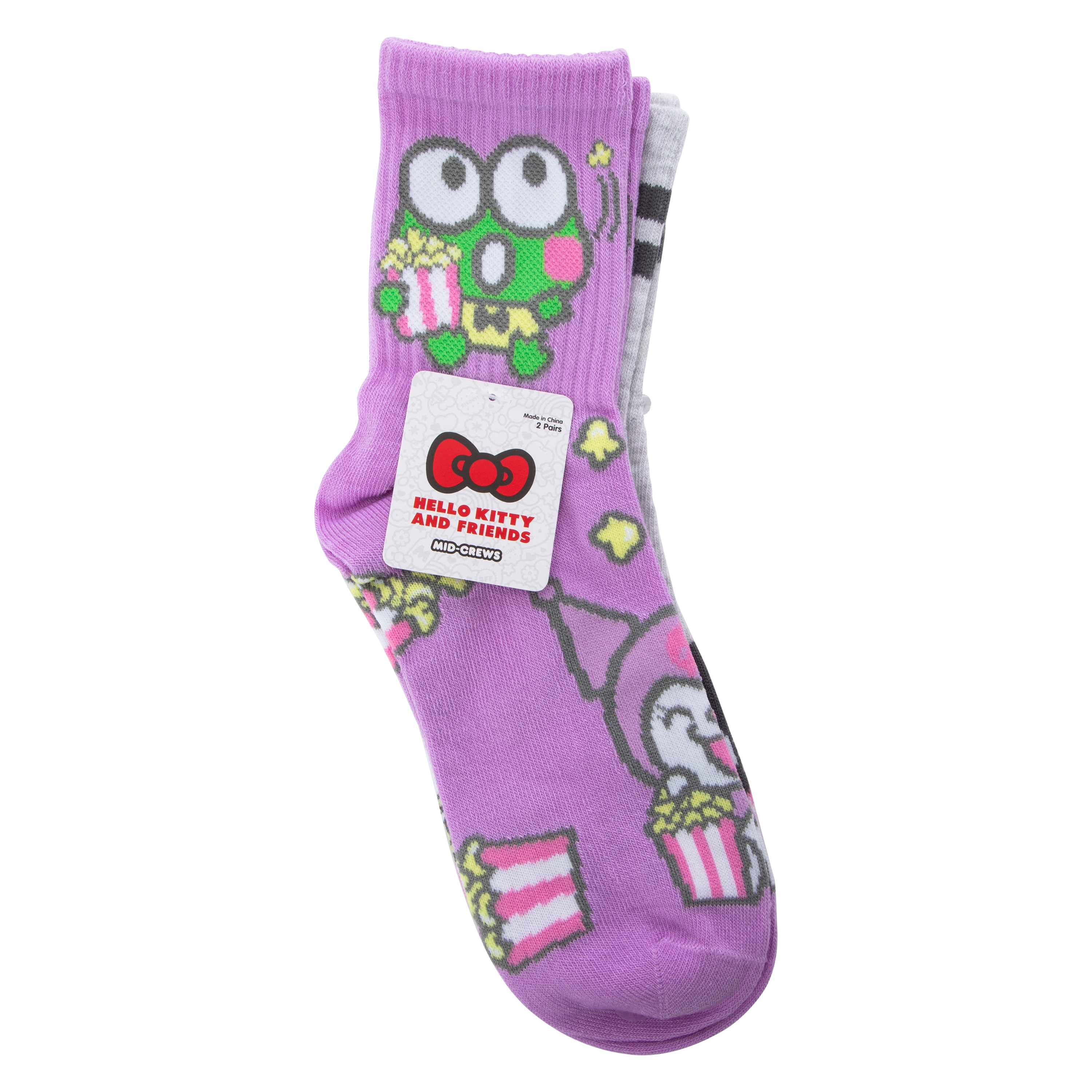 Ladies Hello Kitty And Friends® Mid-Crew Socks 2-Pack