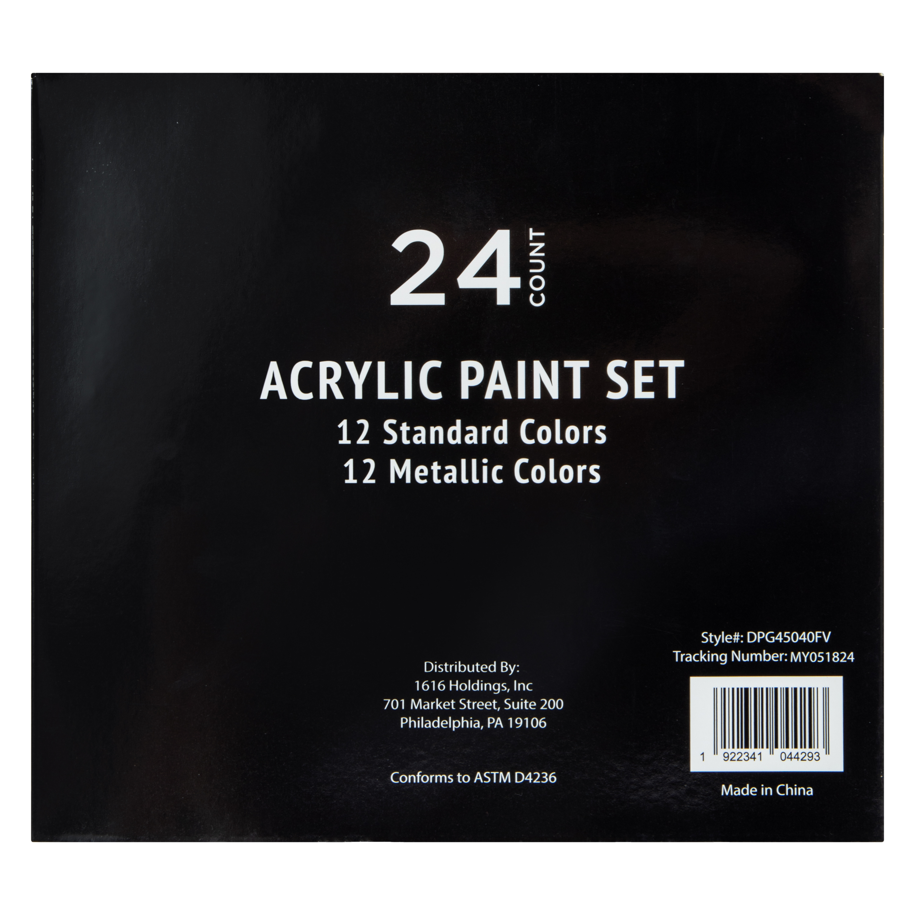 Acrylic Paint 24-Piece Set