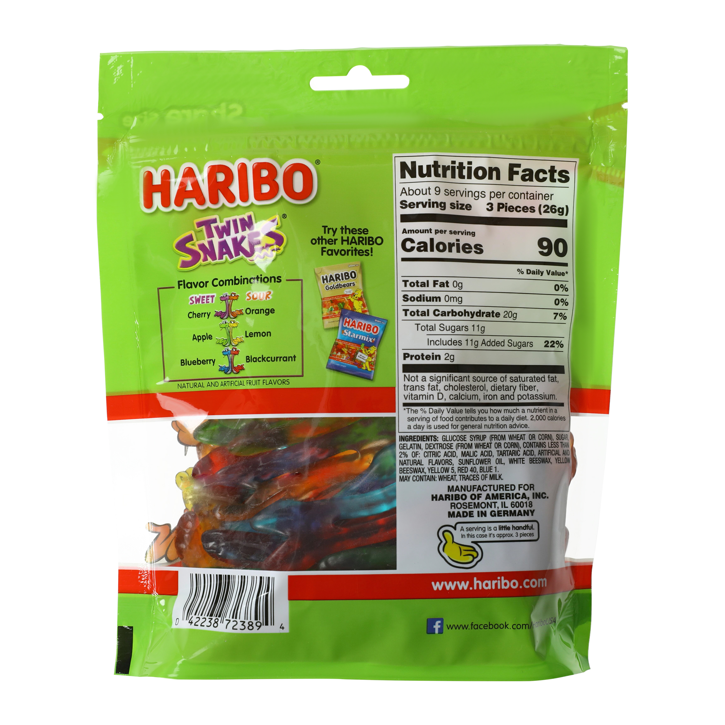 Haribo® Twin Snakes™ Sweet & Sour Gummi Candy 8.3oz