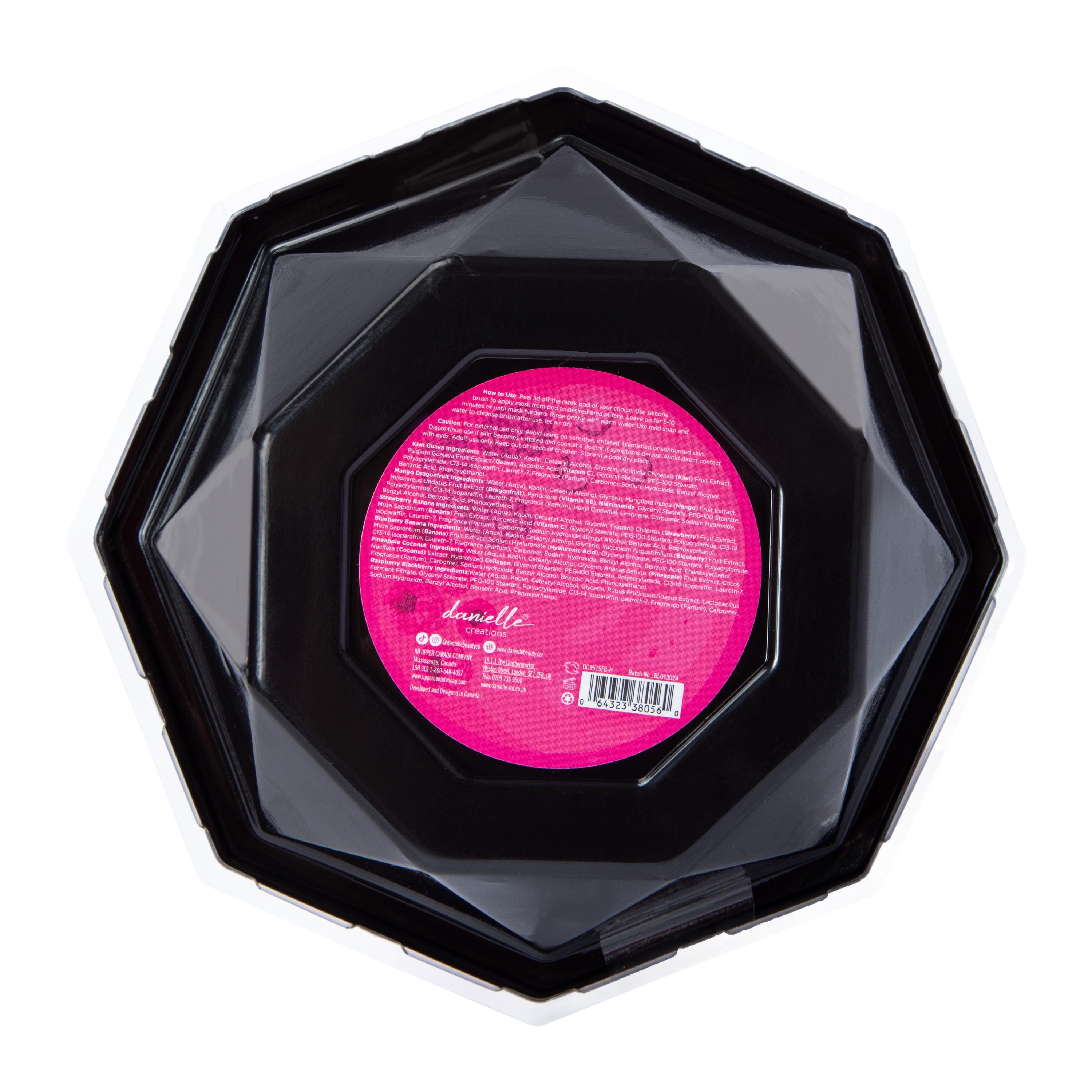 Fruit Smoothie Bowl Mud Mask Pods With Silicone Brush