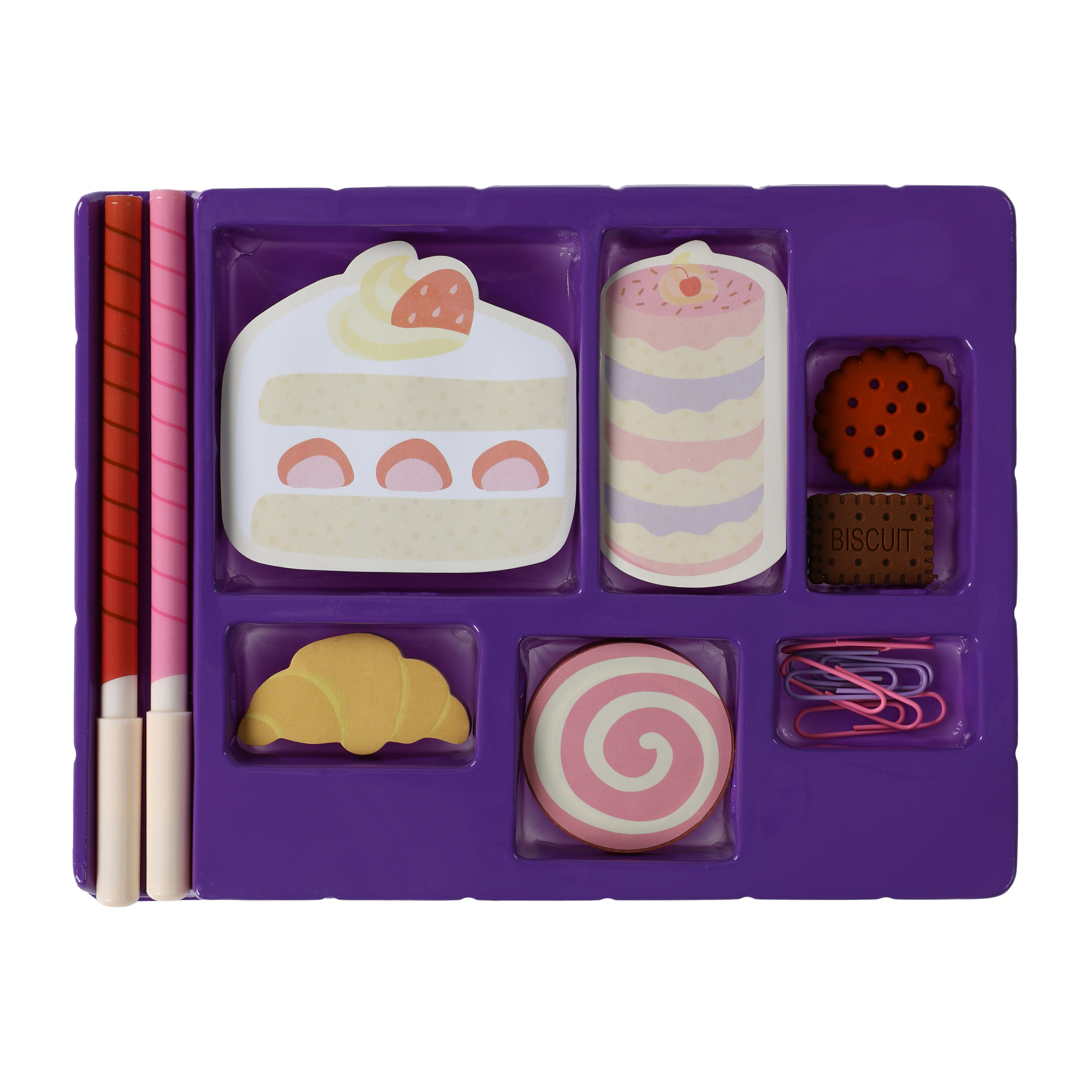 Food-Themed Stationery Set 14-Piece