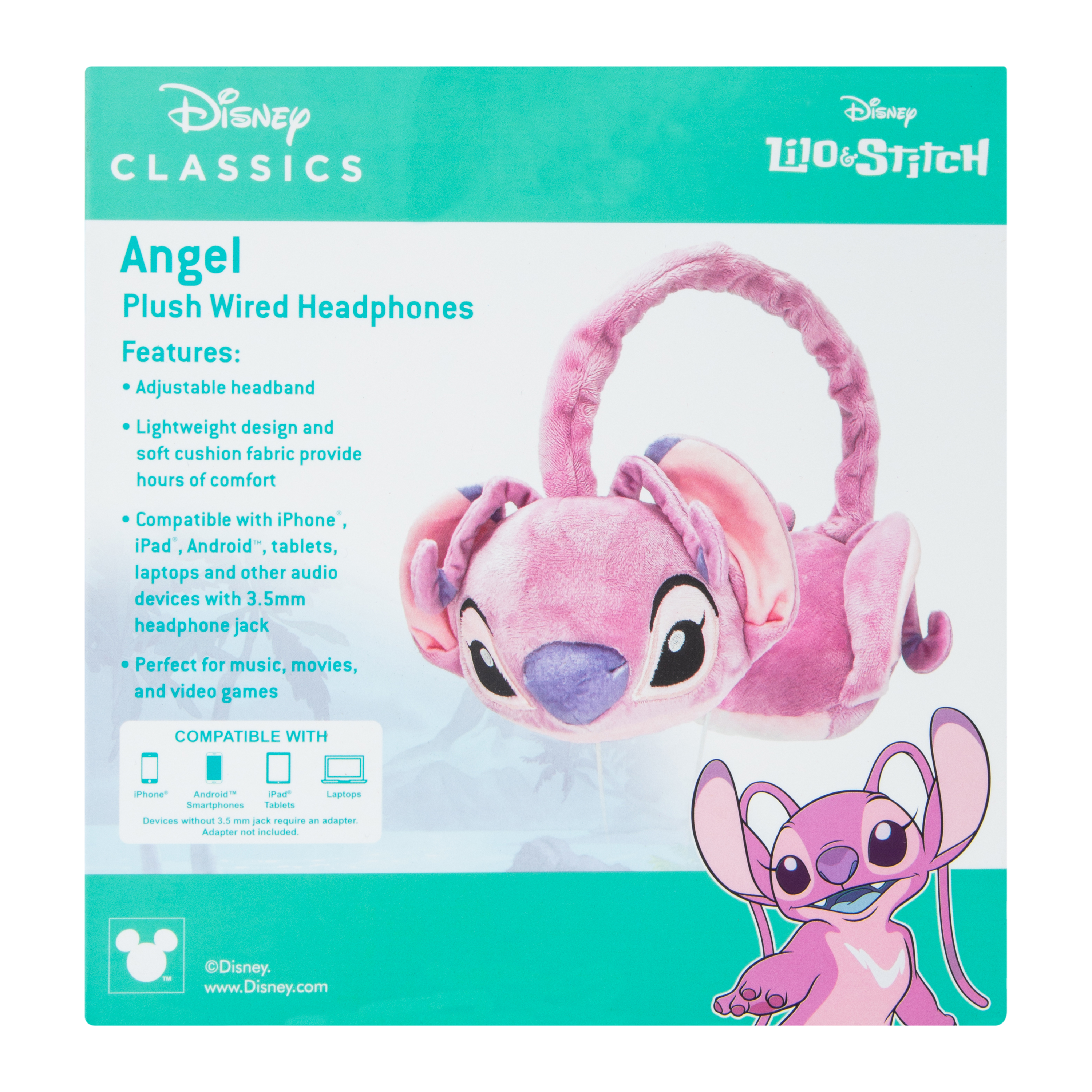 Disney Classics Angel Plush Wired Headphones