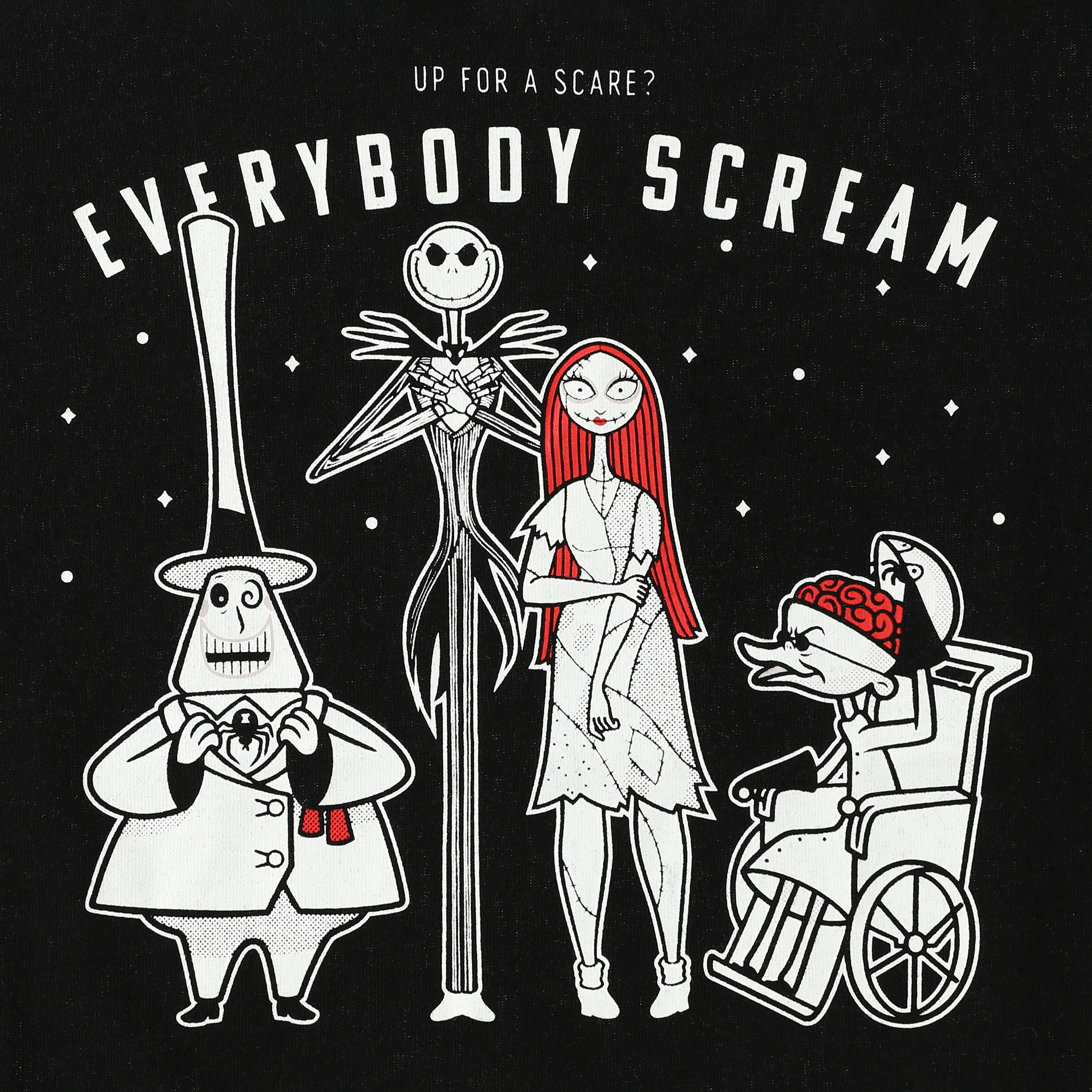 Disney Tim Burton's The Nightmare Before Christmas 'Everybody Scream' Kid's Halloween Graphic Tee