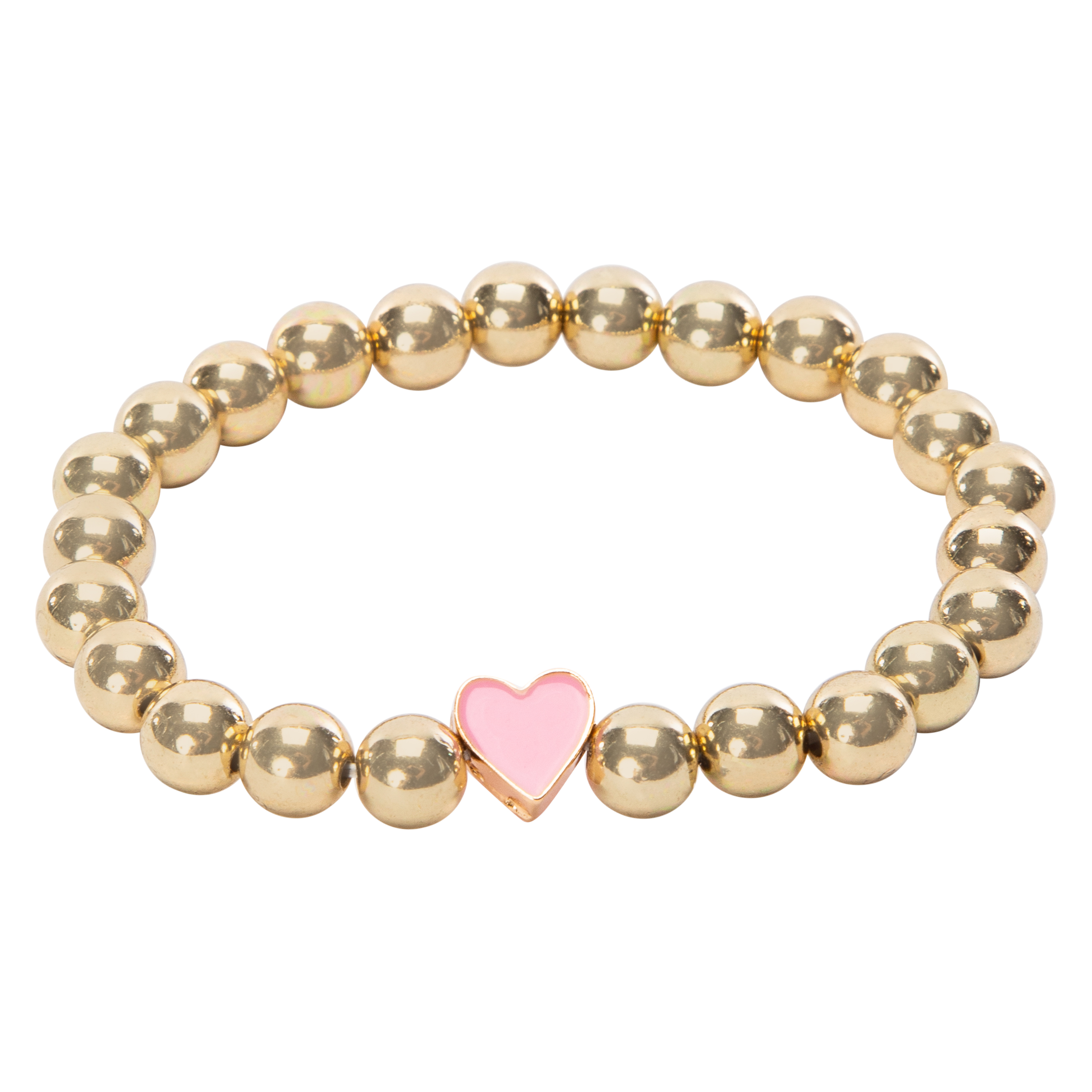 Gold Beaded Heart Bracelet
