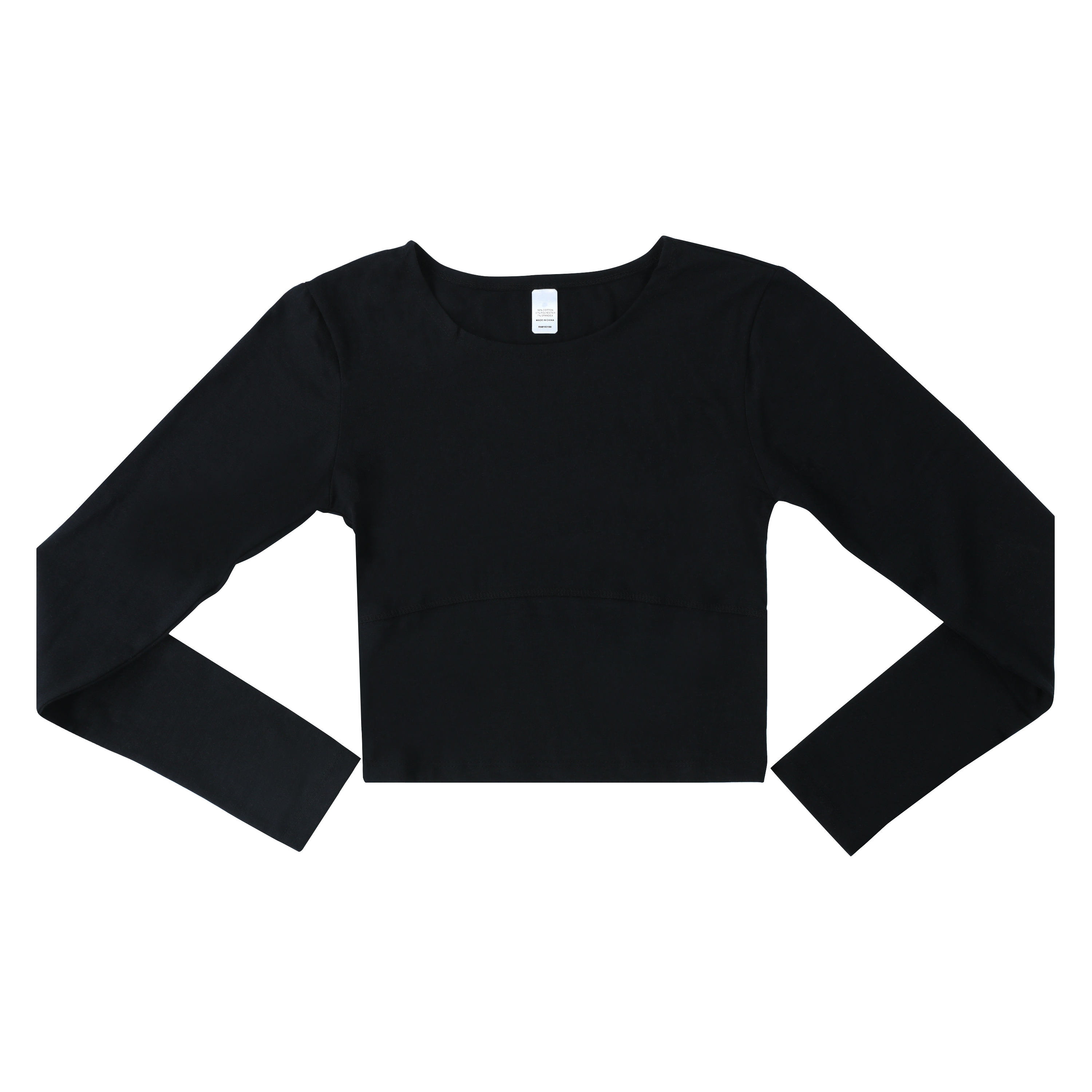 Solid Cotton Long-Sleeve Top | Five Below