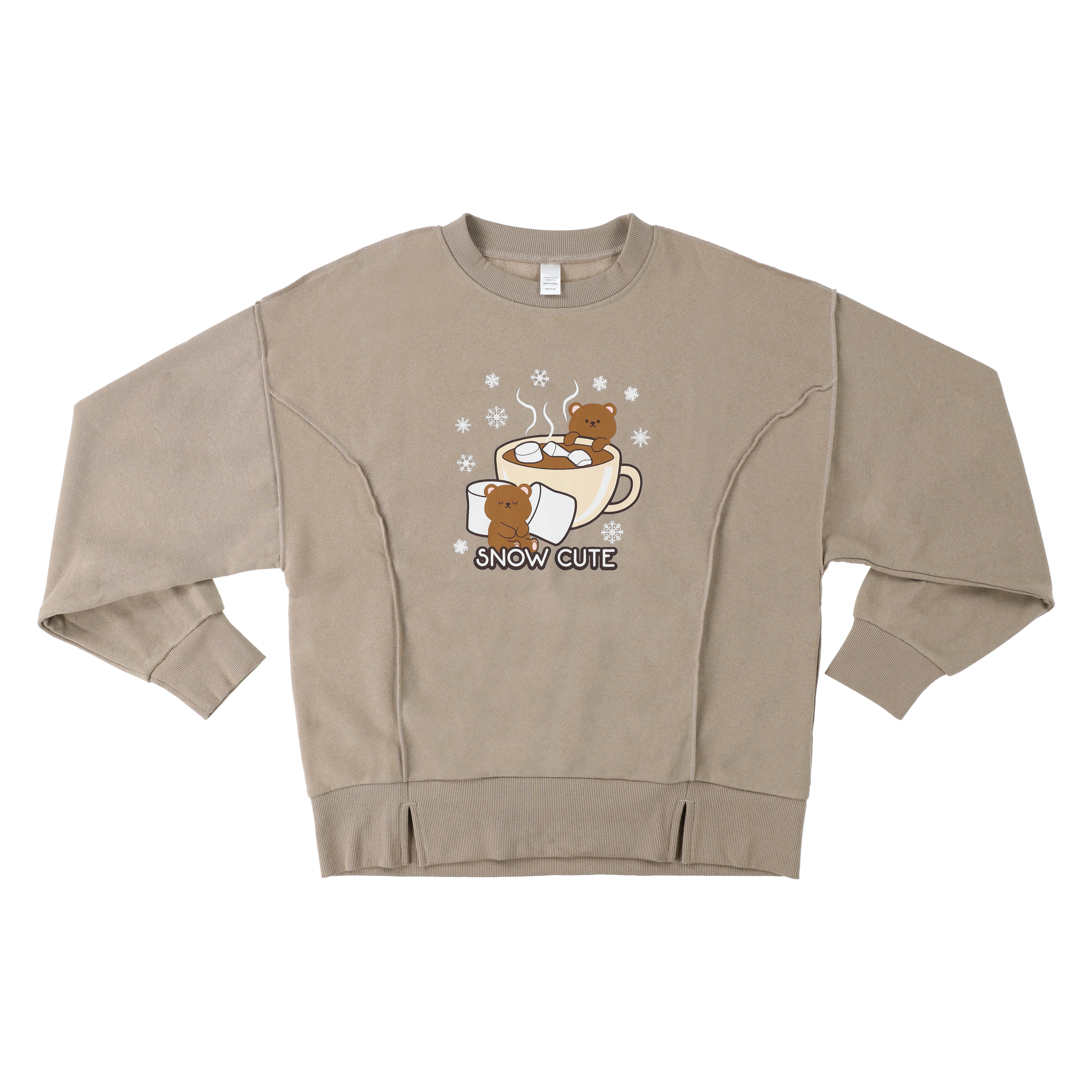 Cute Holiday Graphic Seam Sweatshirt