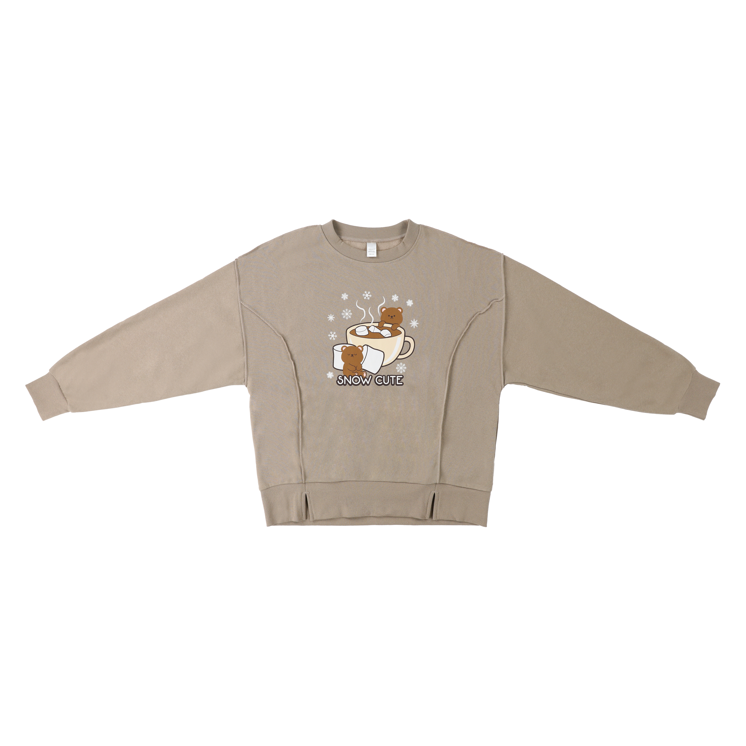 Cute Holiday Graphic Seam Sweatshirt