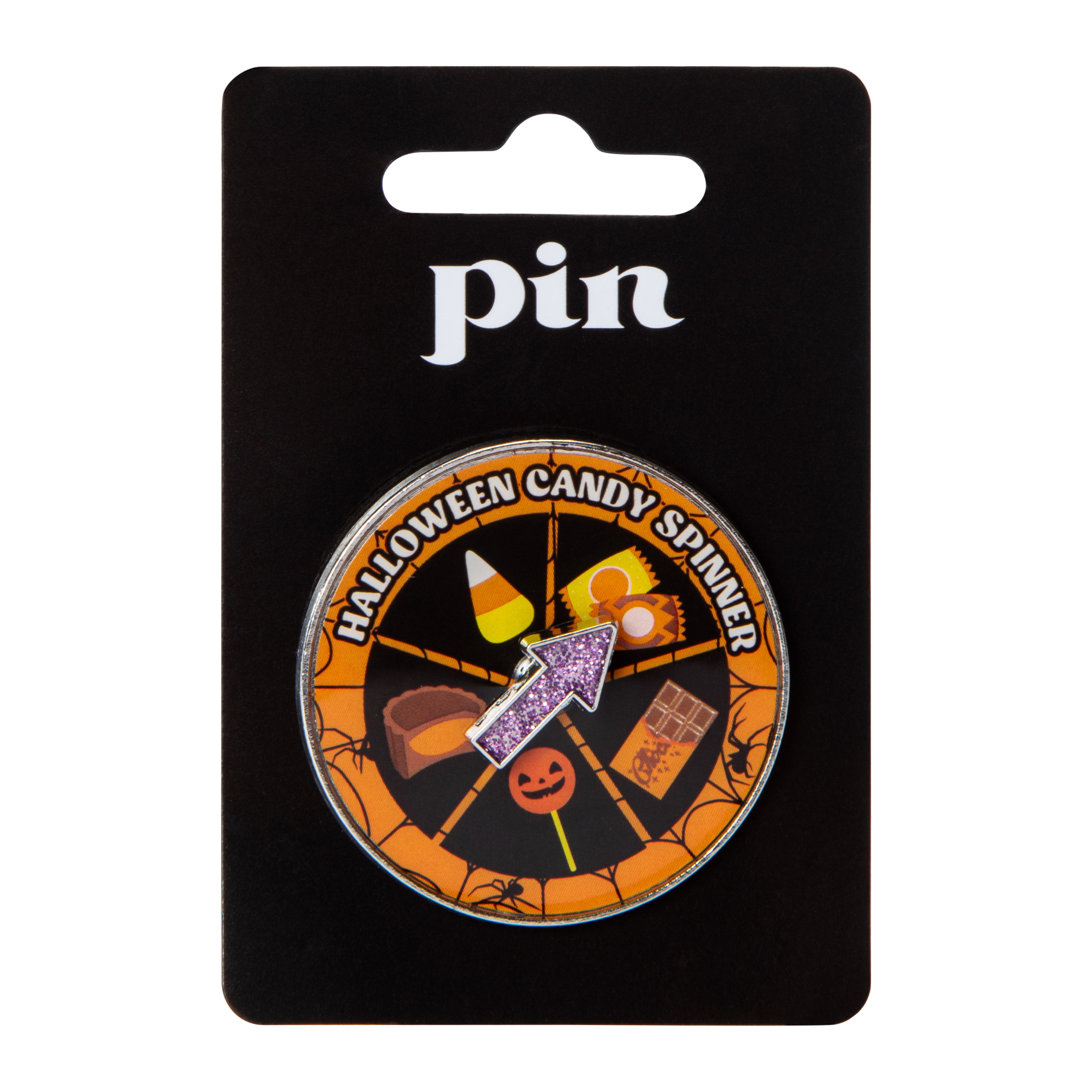 Halloween Candy Spinner Enamel Pin