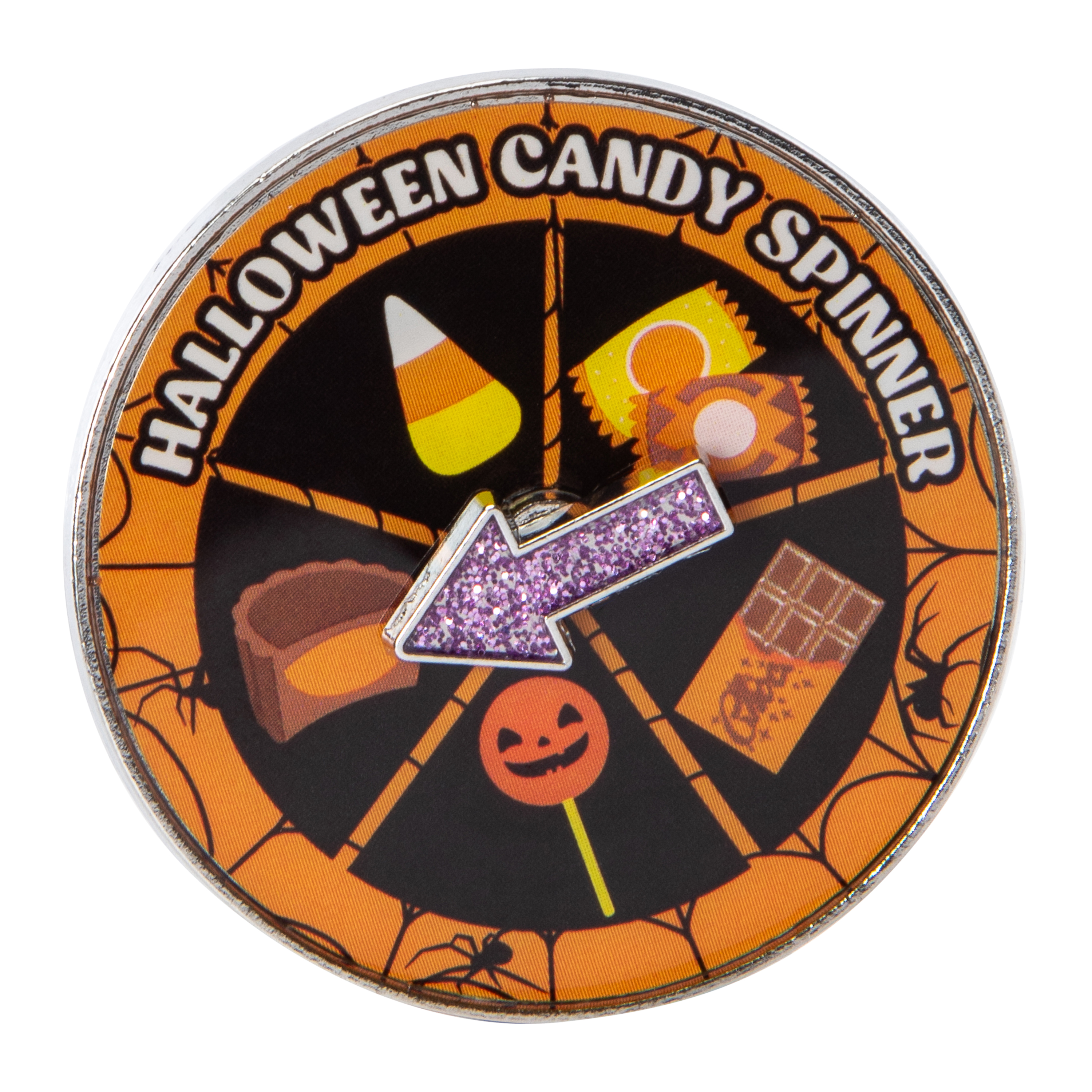 Halloween Candy Spinner Enamel Pin