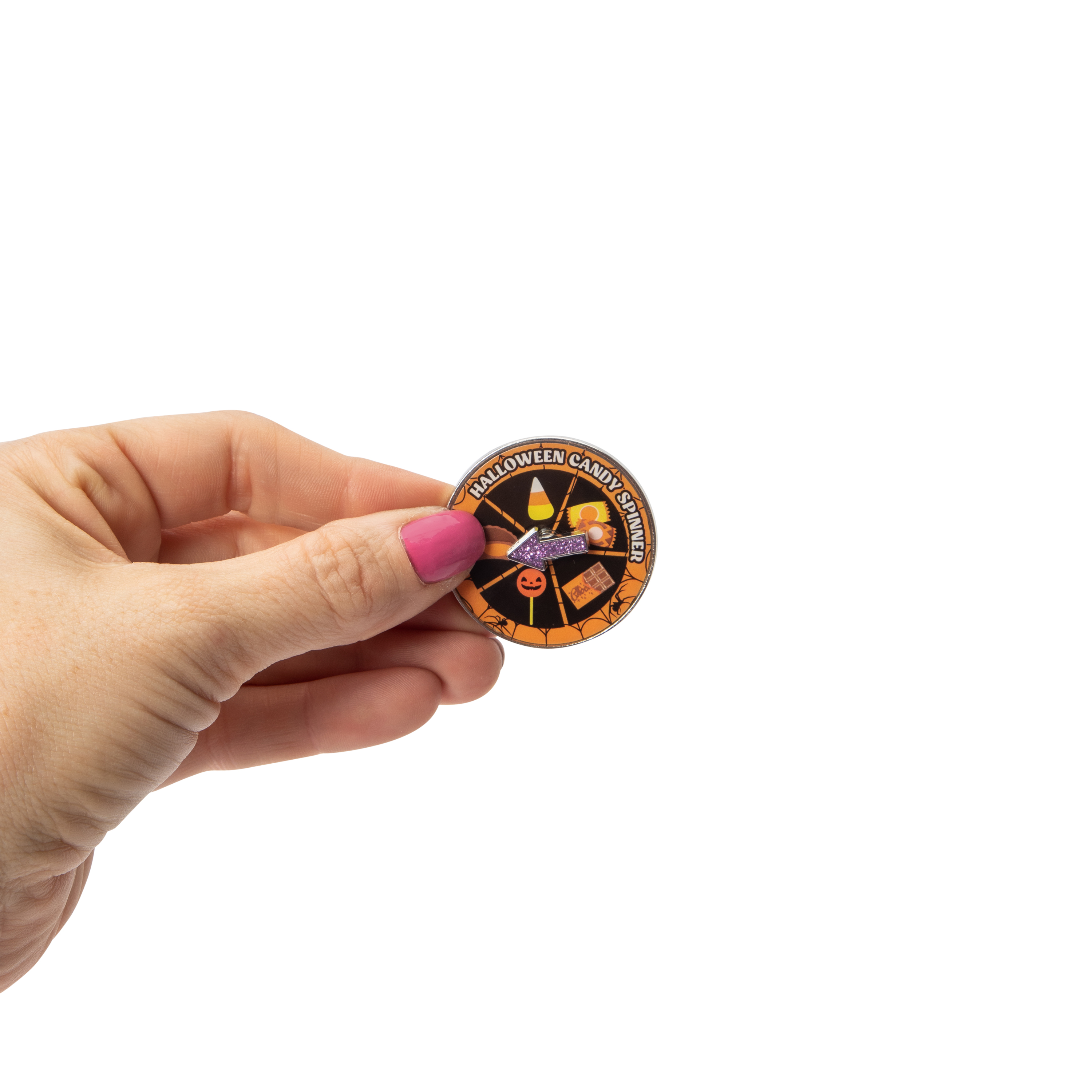 Halloween Candy Spinner Enamel Pin