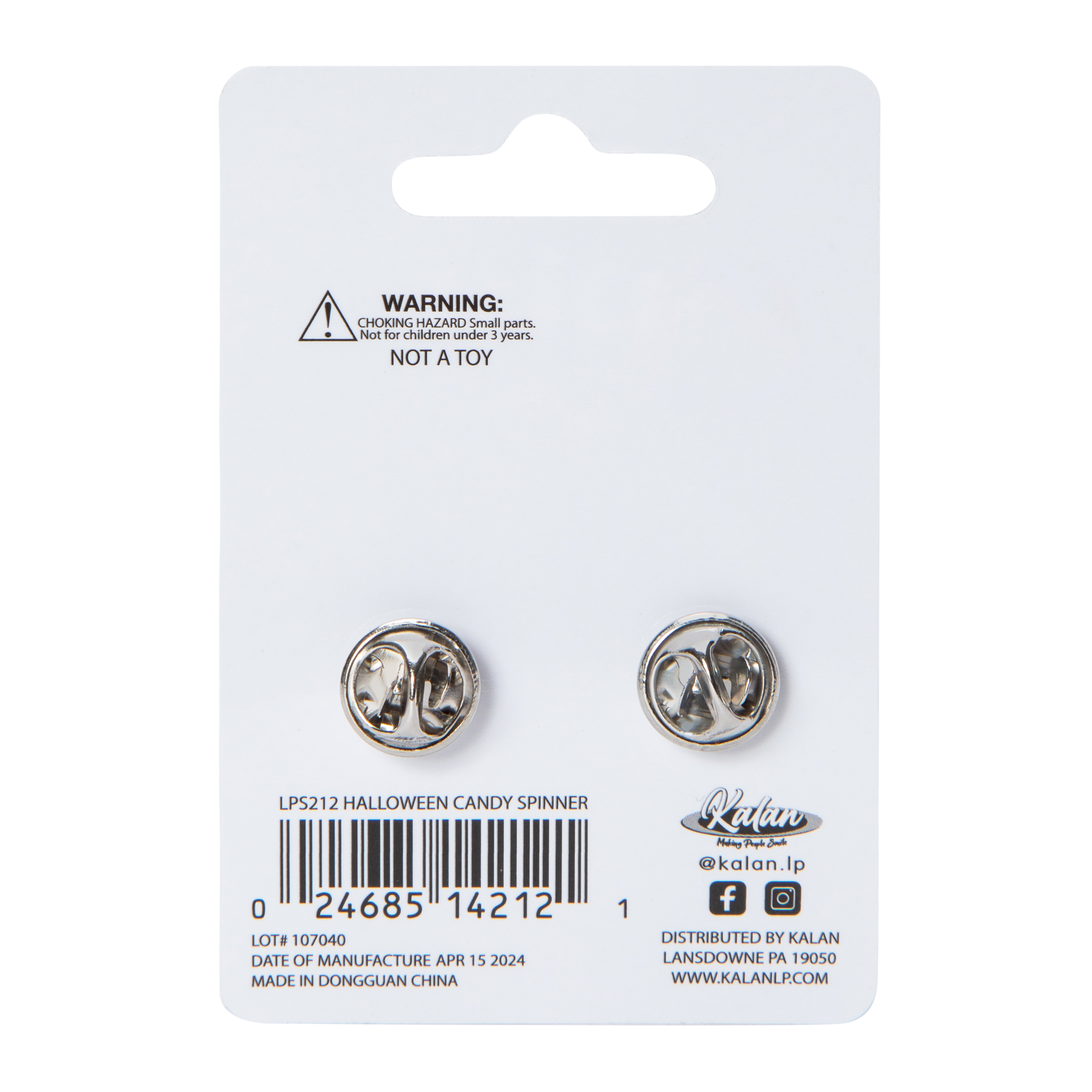 Halloween Candy Spinner Enamel Pin