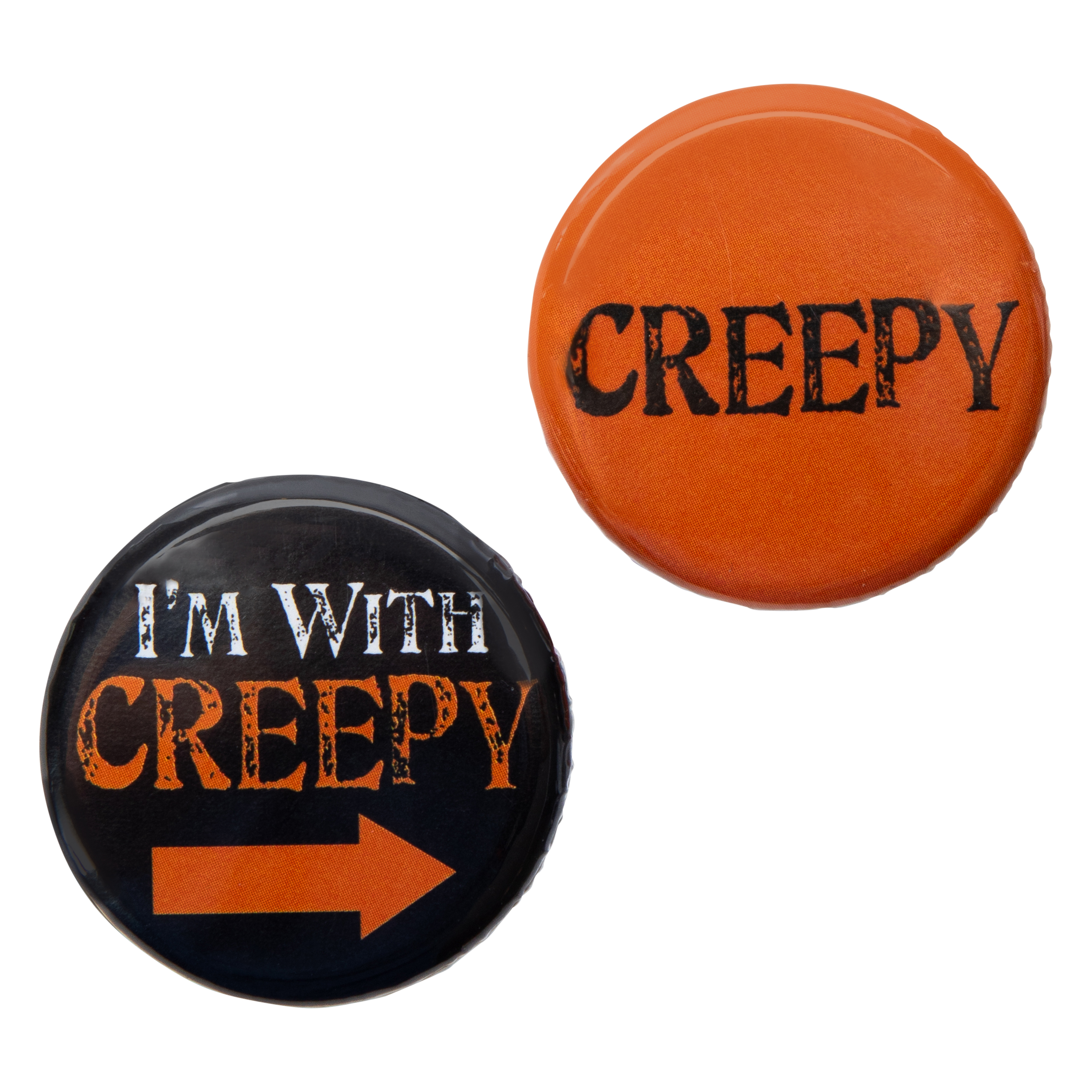 Halloween Pinback Buttons 2-Count