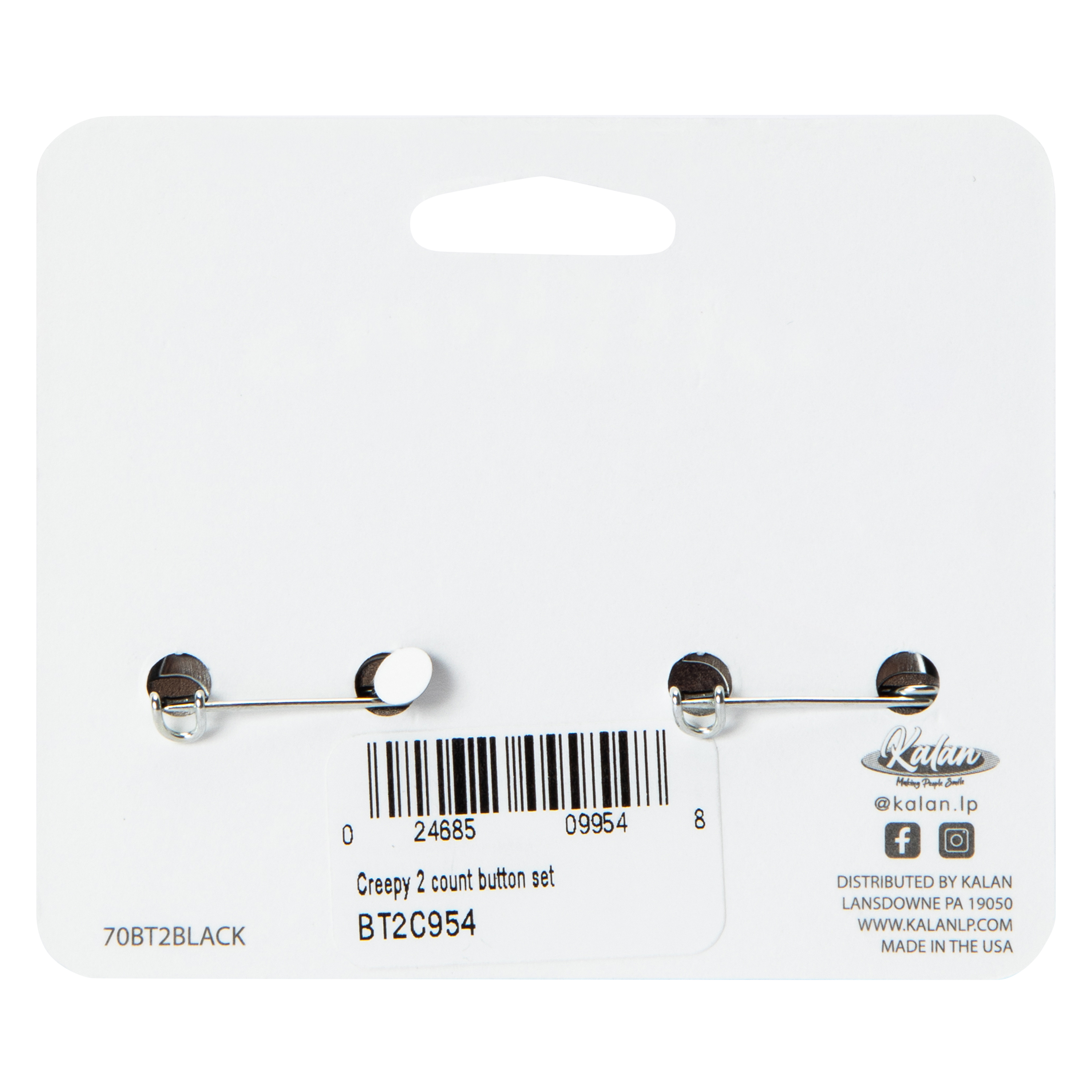 Halloween Pinback Buttons 2-Count