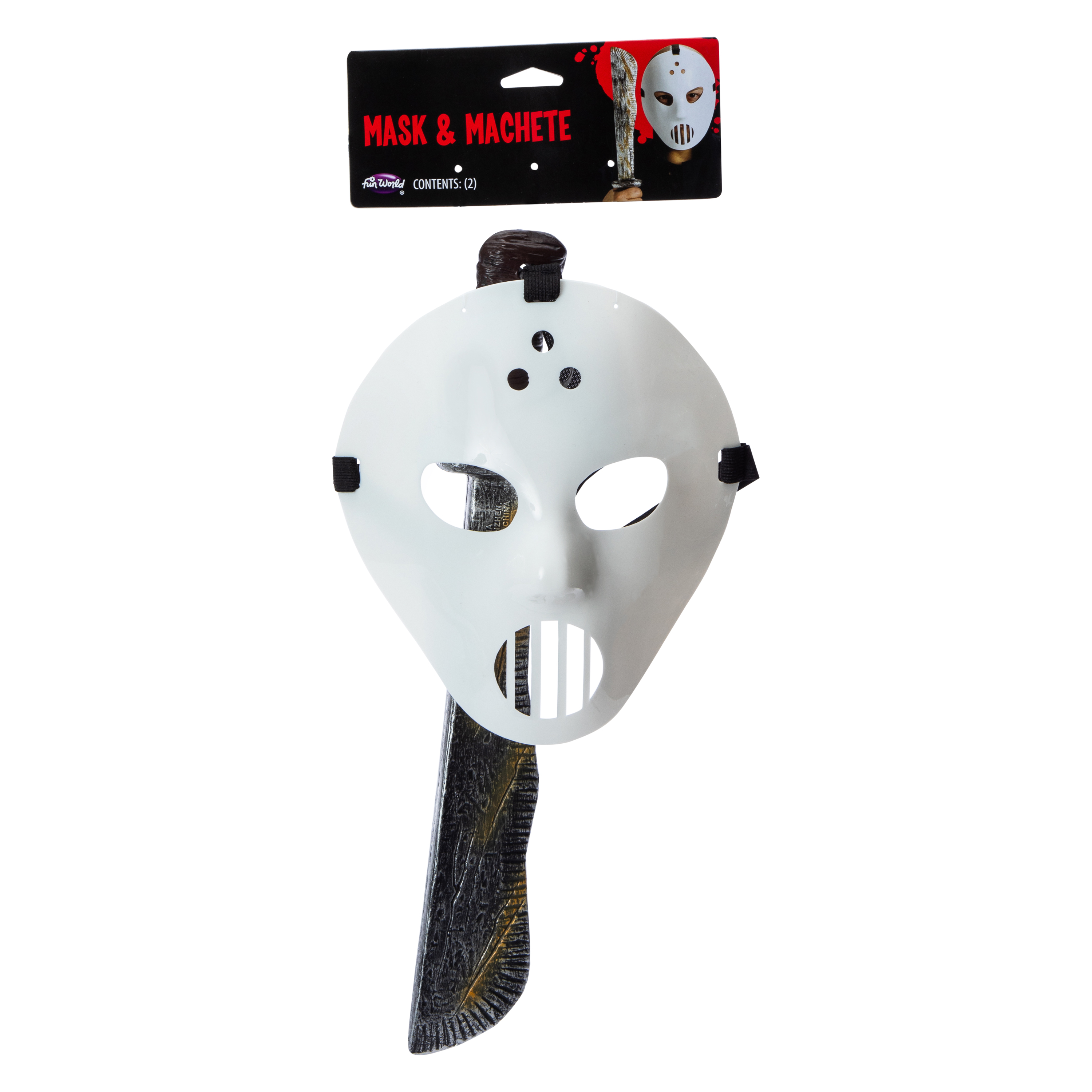 Mask & Machete Halloween Costume Set