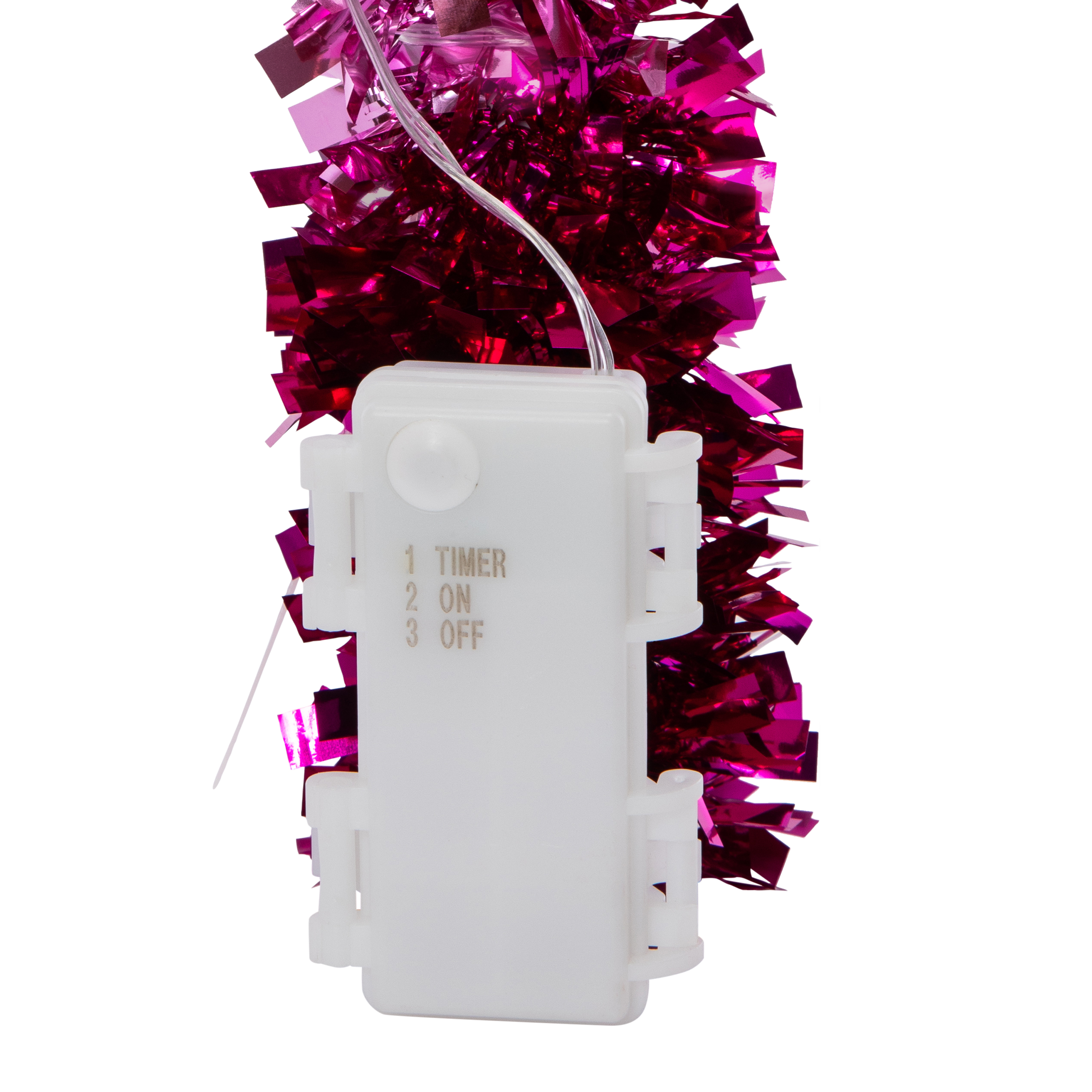 LED Tinsel Candy Cane 13.4in x 48in