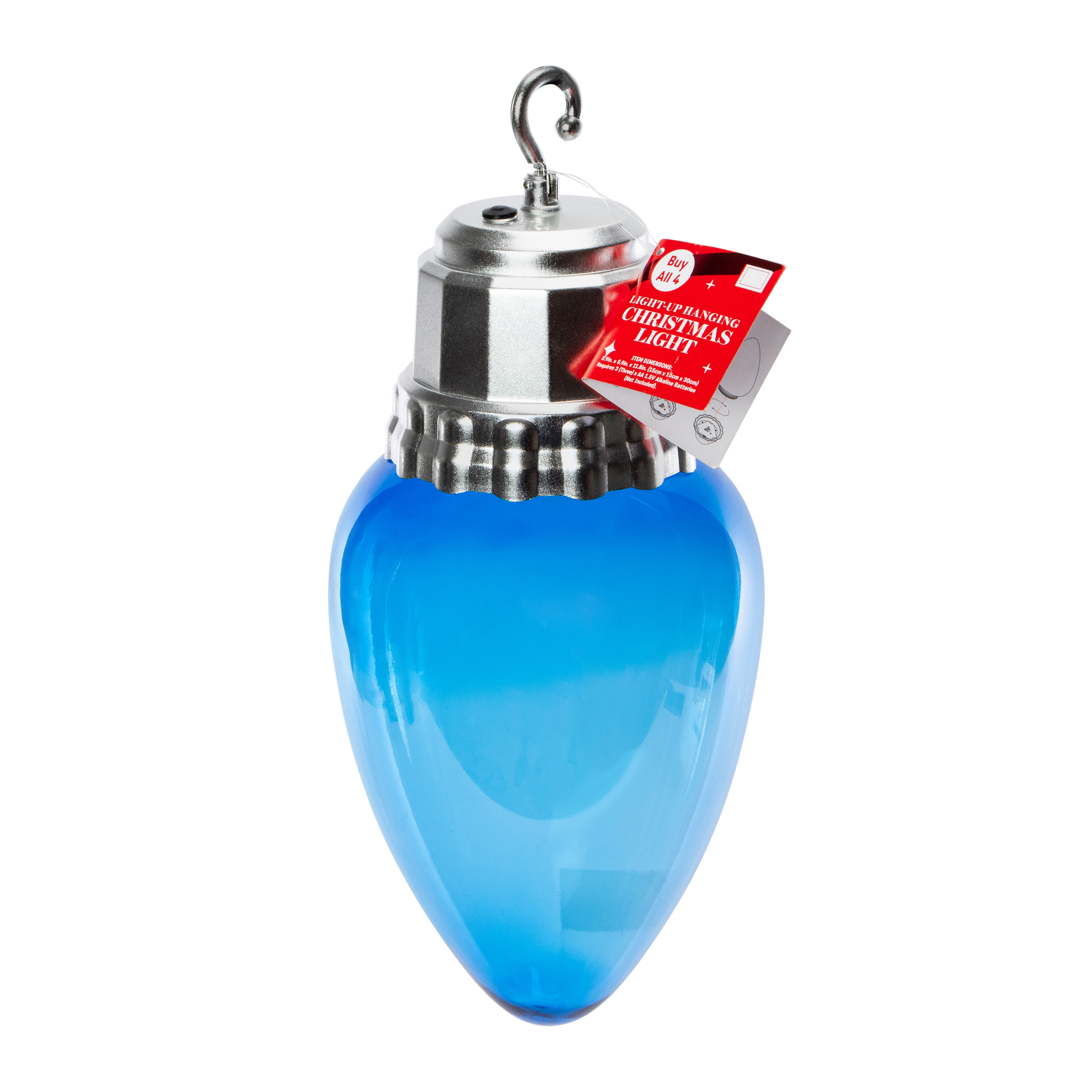 XL Light-Up Hanging Christmas Light  5.9in x 11.8in