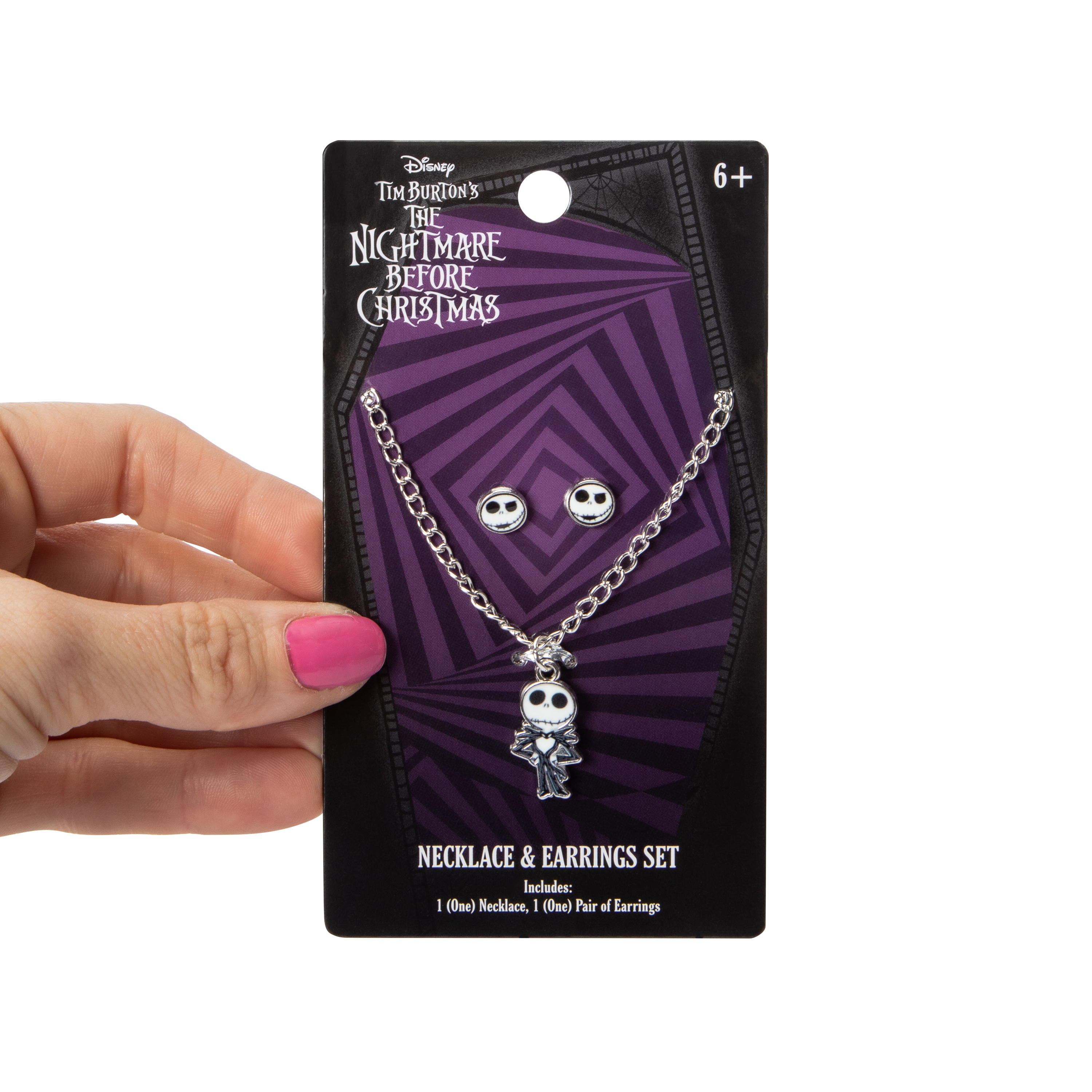 The Nightmare Before Christmas Necklace & Earrings Set