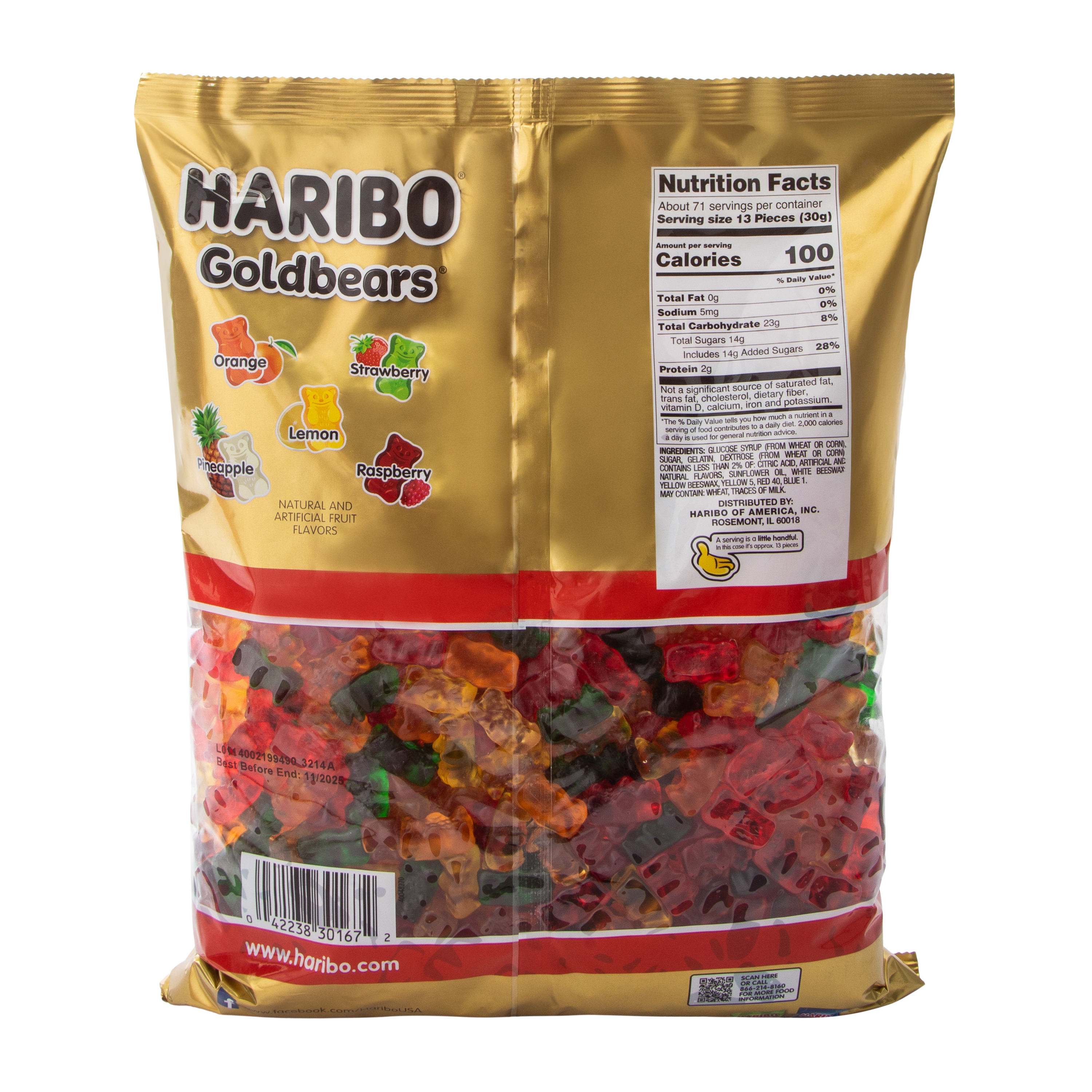 Haribo® Goldbears® Party Size Gummi Bears 5lbs