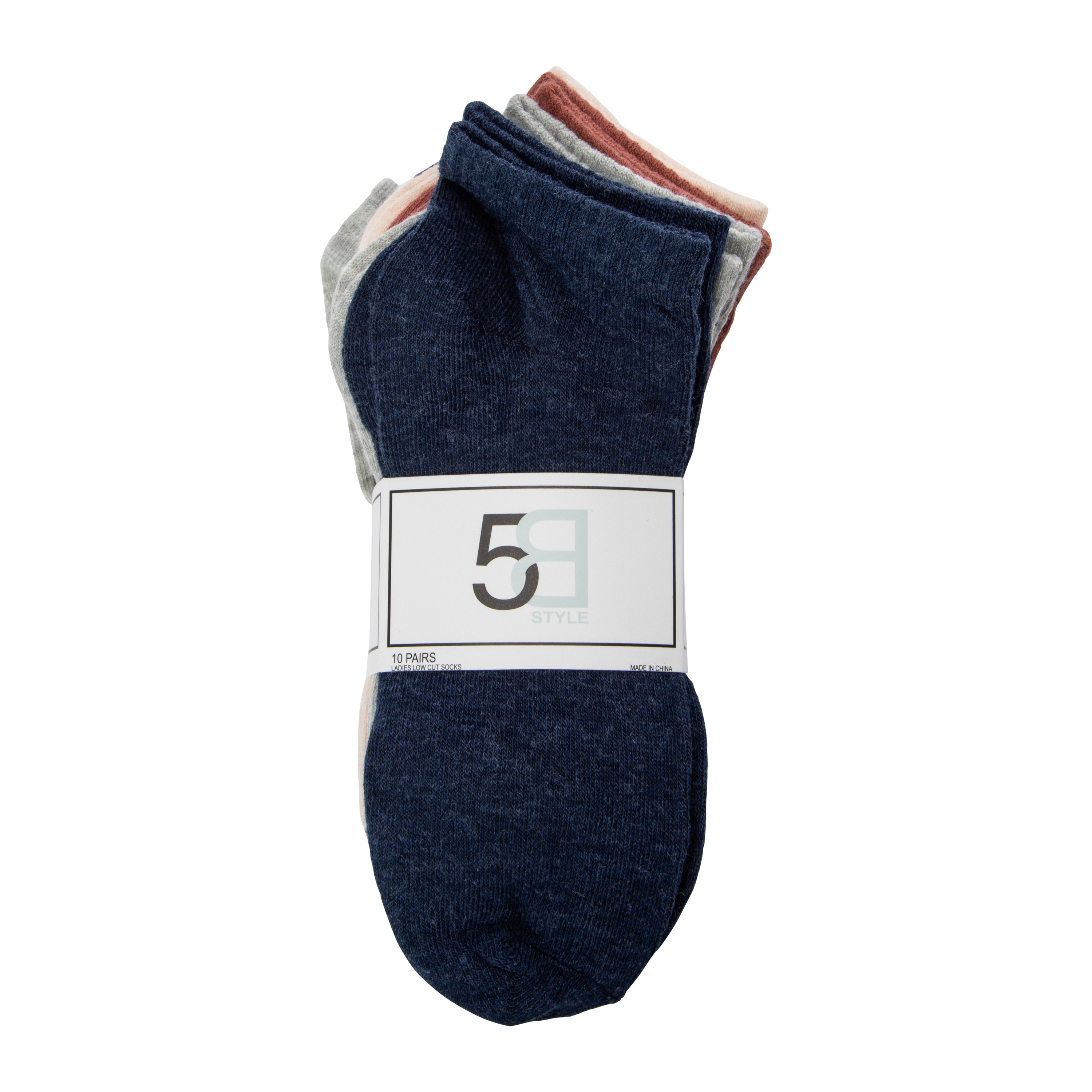 Ladies Low-Cut Socks 10-Pack