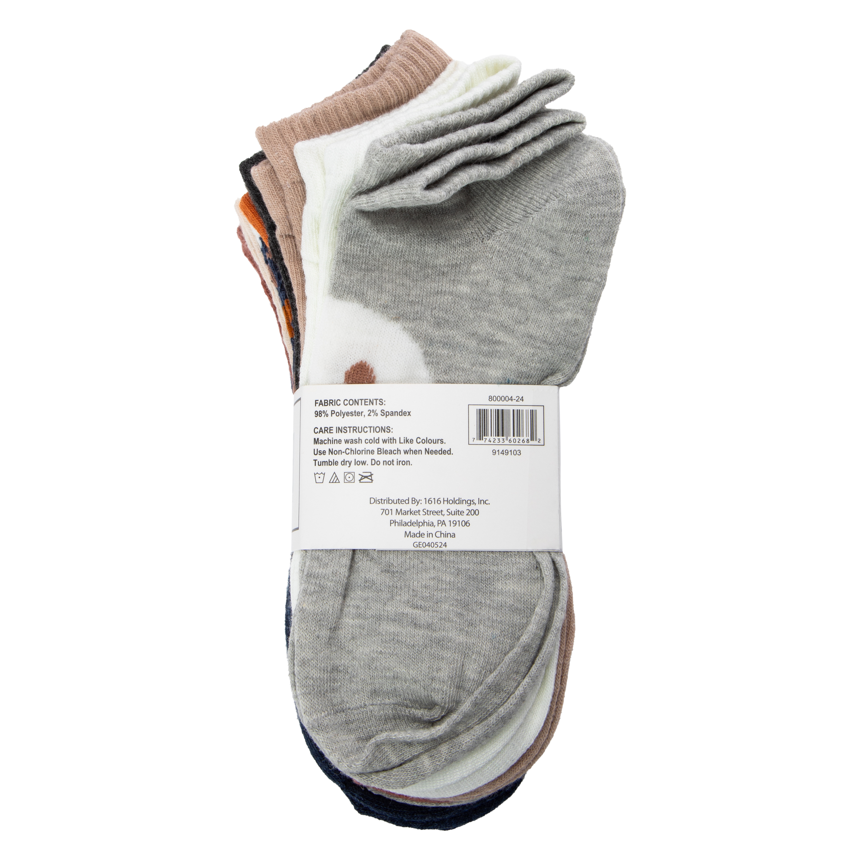 Ladies Low-Cut Socks 10-Pack