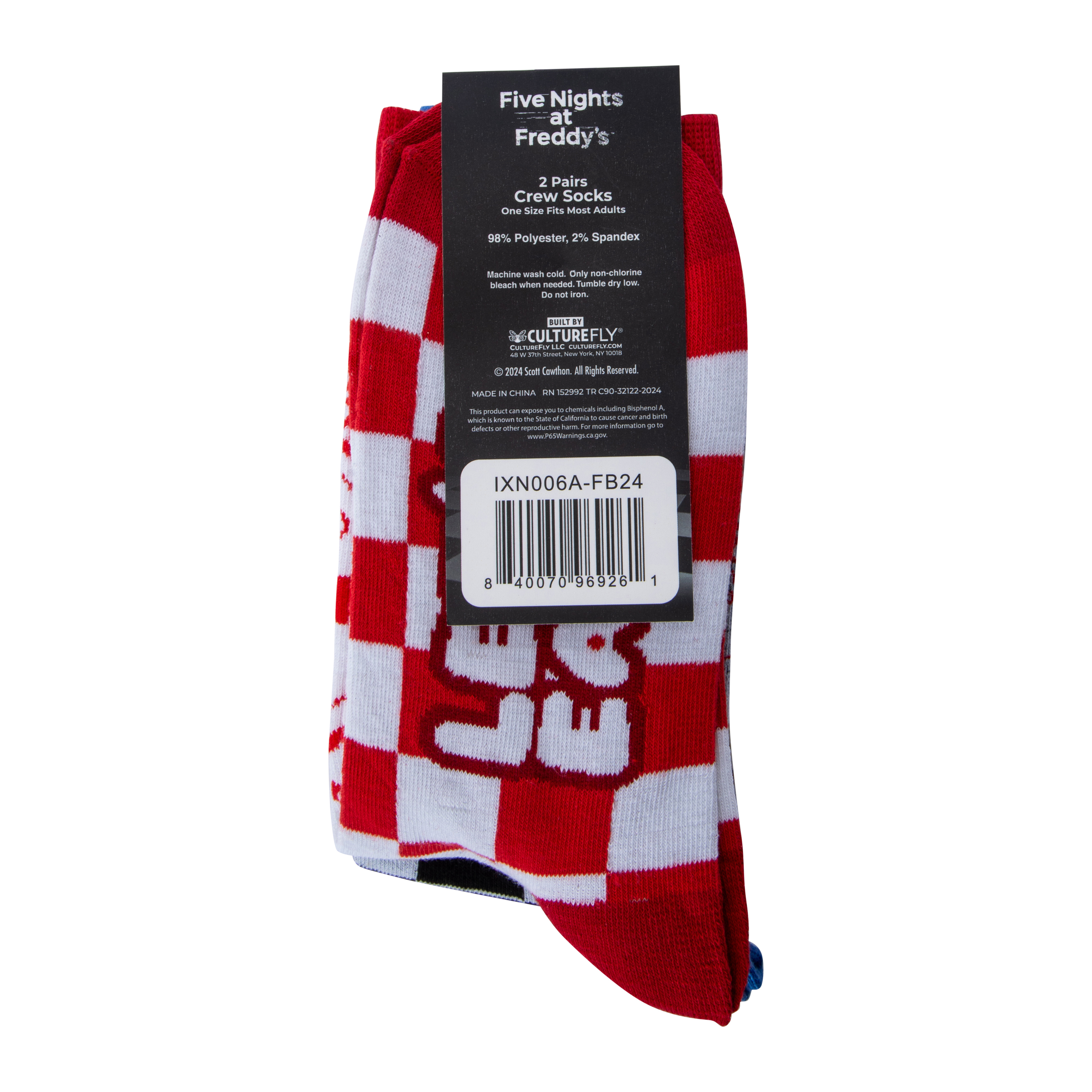 Mens Five Nights At Freddy's™ Crew Socks 2-Pack