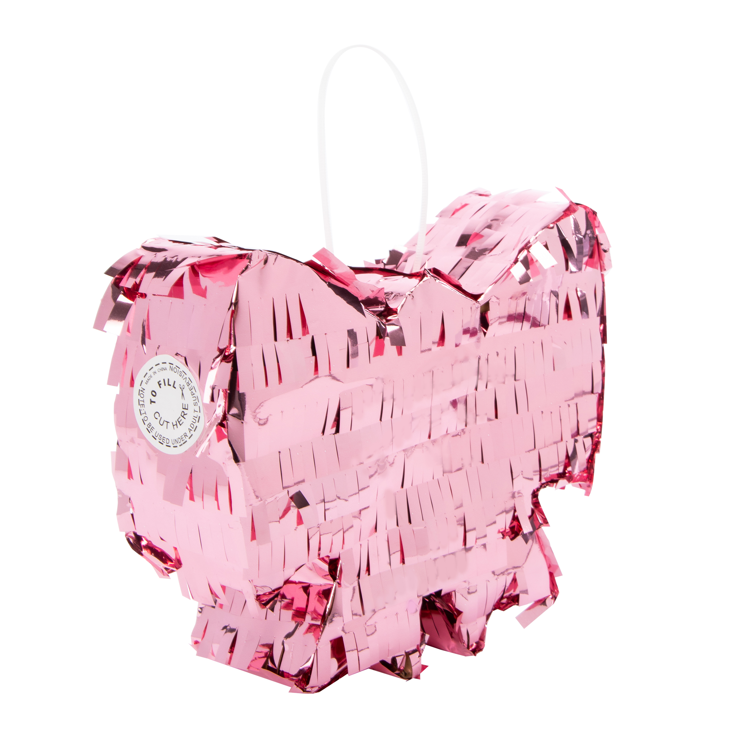 Mini Bow Pinata 7in x 5.9in - Pink