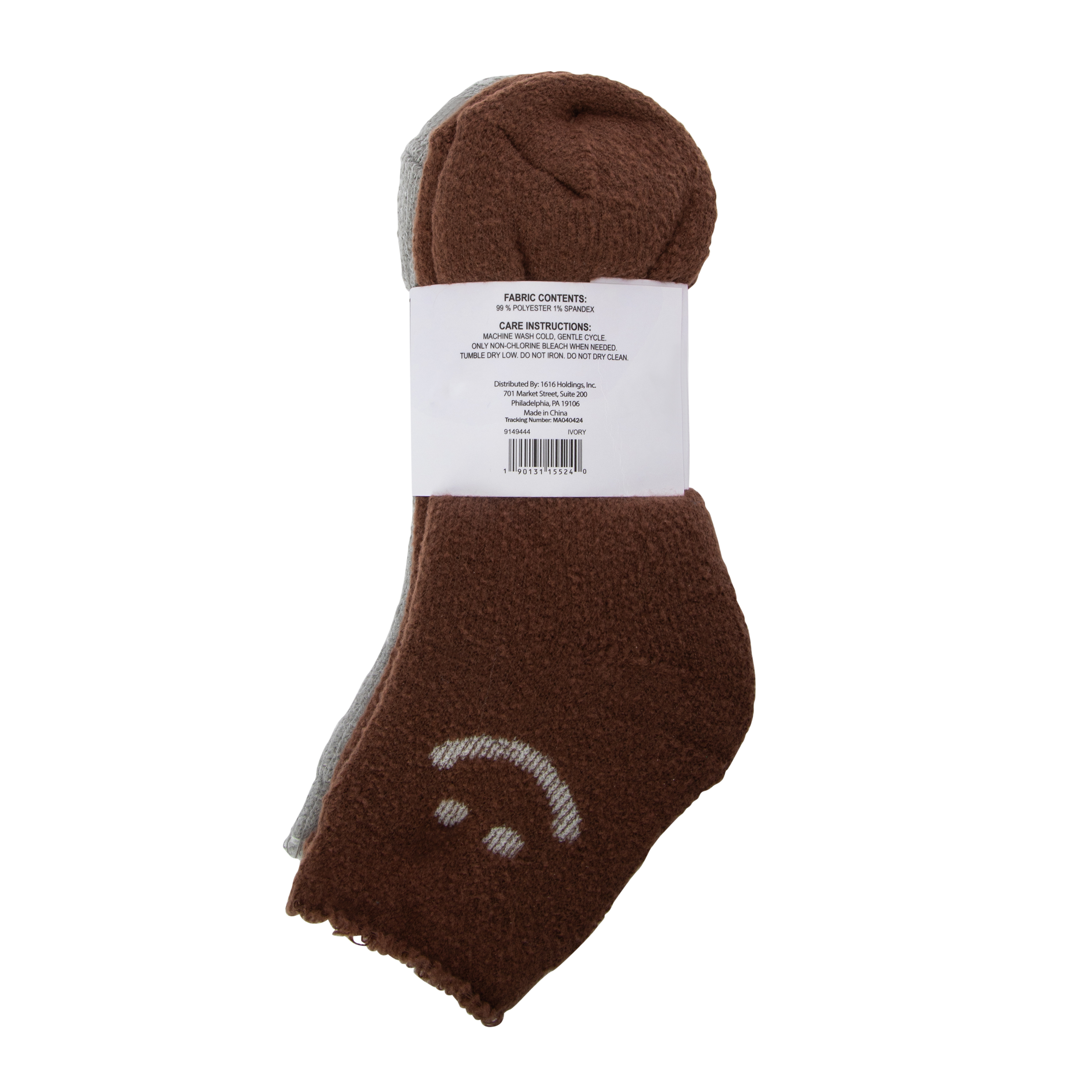 Ladies Terry Sweatshirt Socks 3-Pack