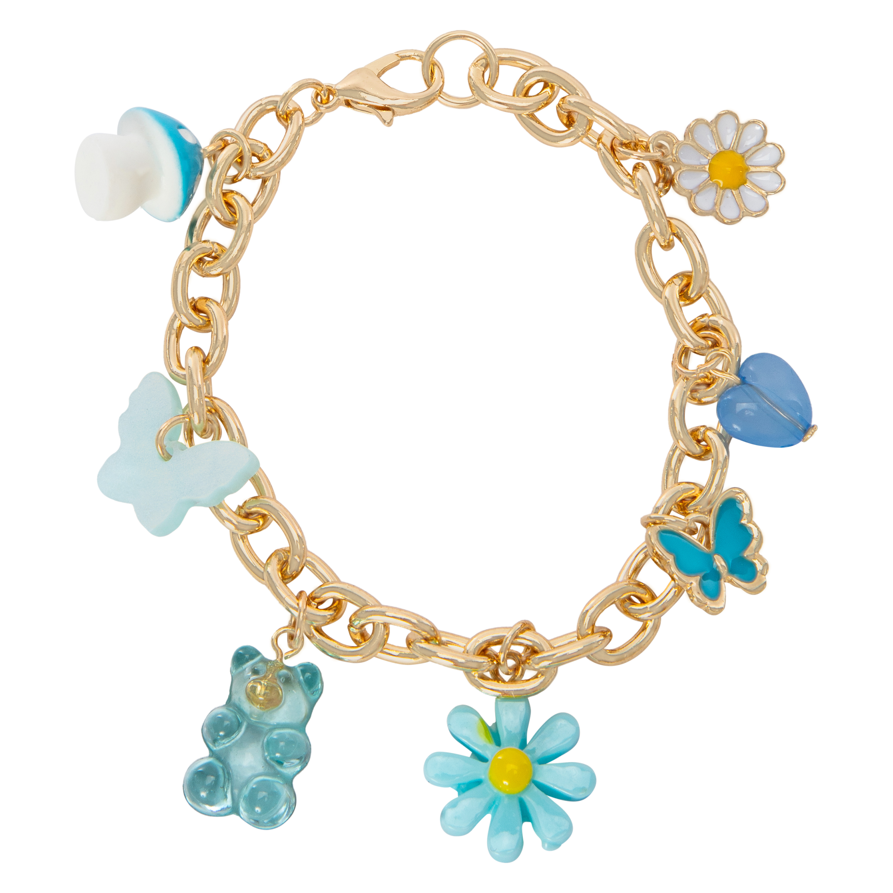 Multi-Charm Chain Bracelet