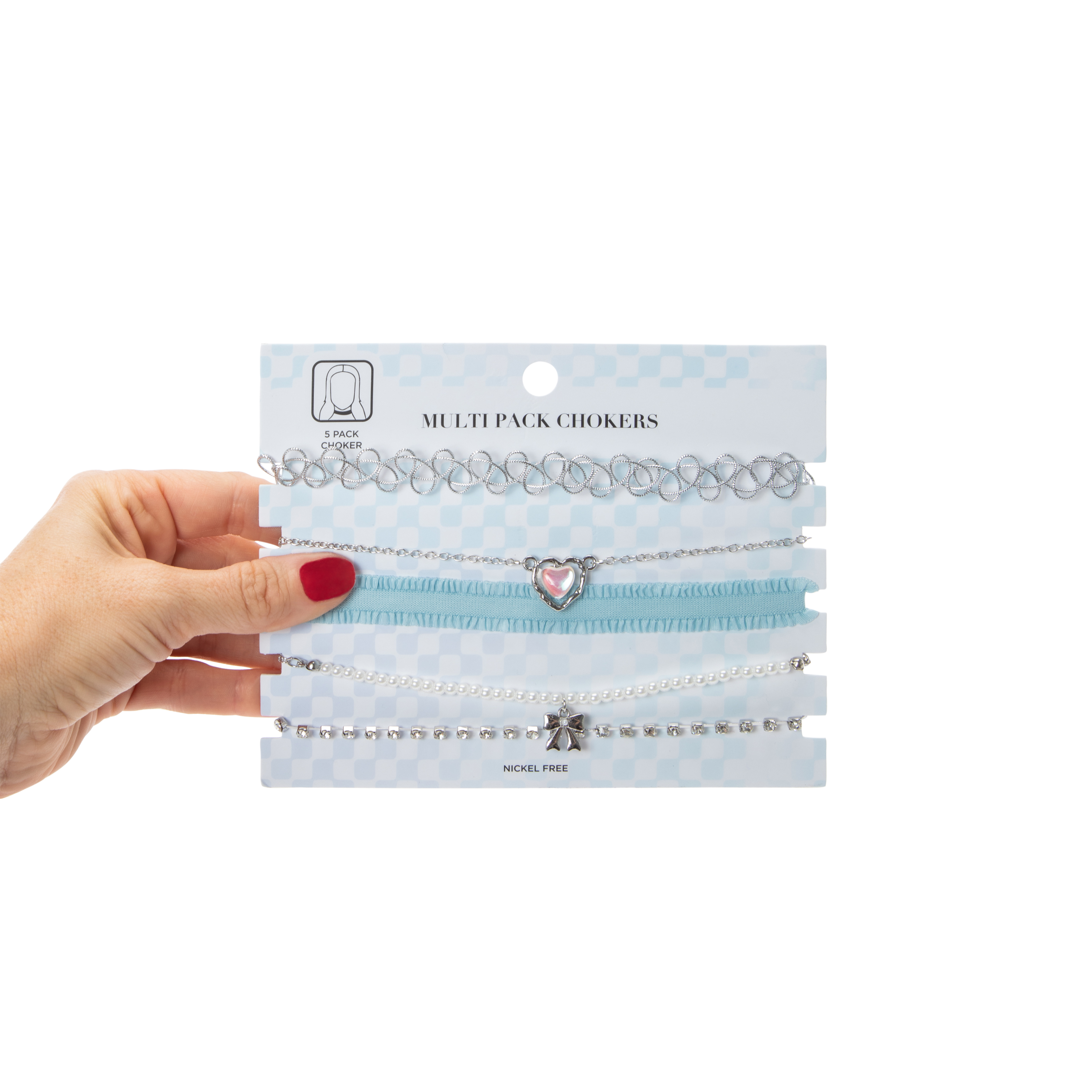 Multi-Pack Choker Necklaces 5-Count