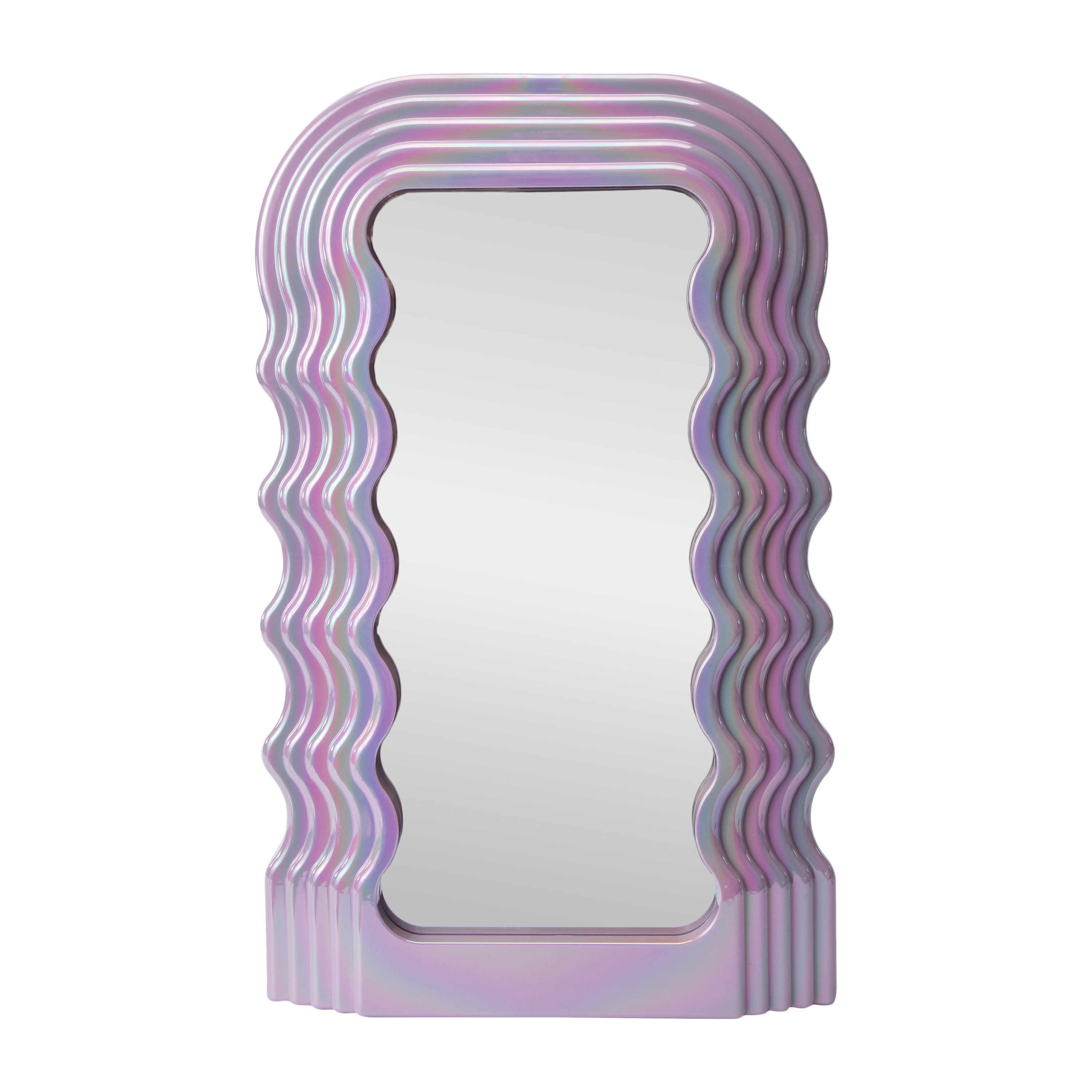 Iridescent Wavy Mirror