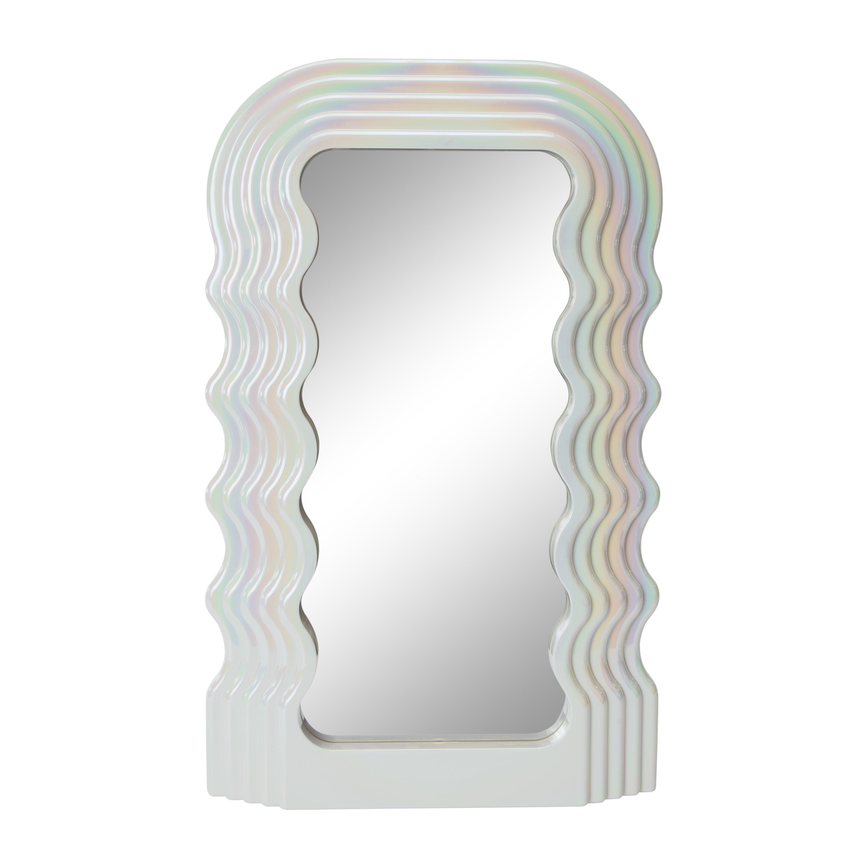 Iridescent Wavy Mirror