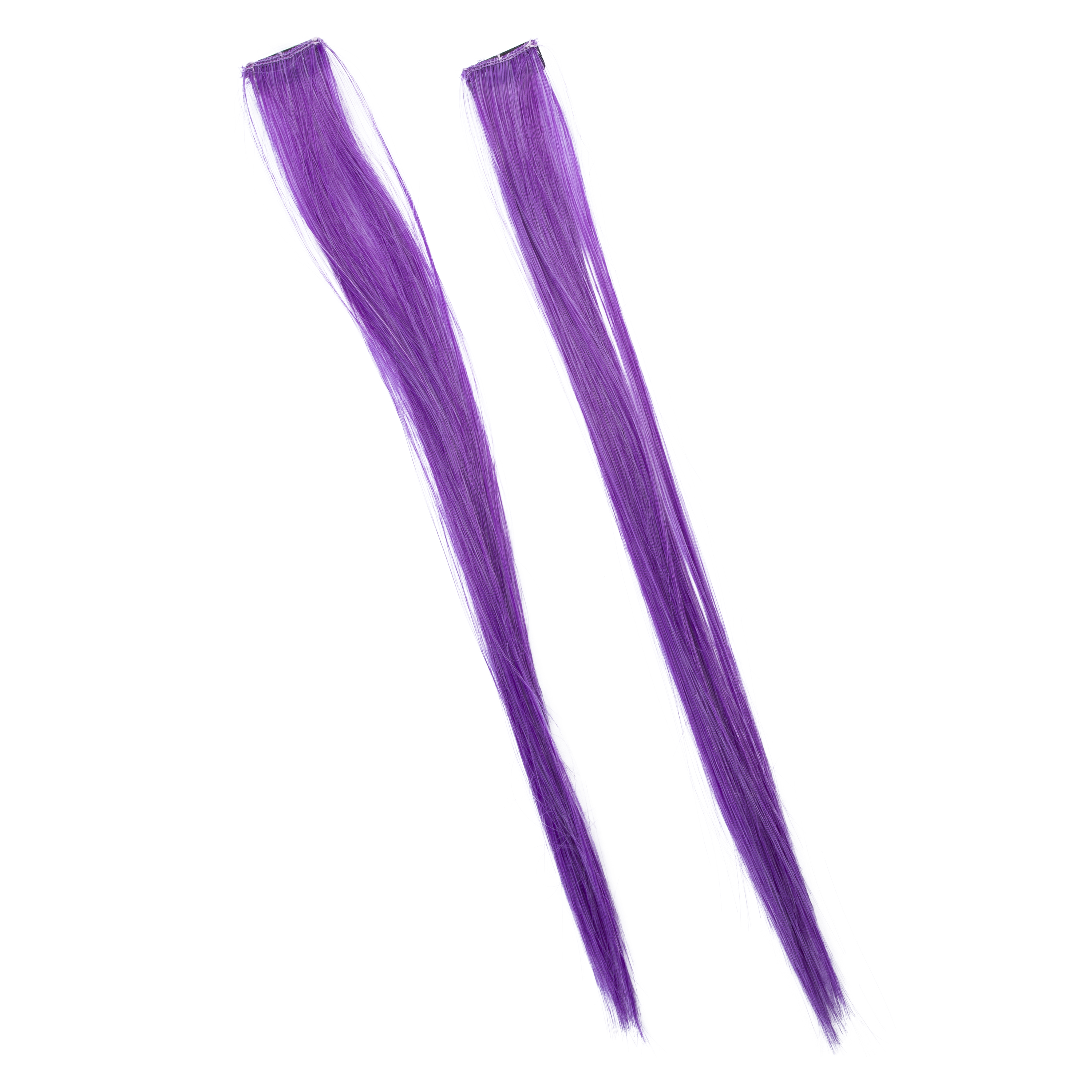 Faux Hair Clips 2-Count - Purple