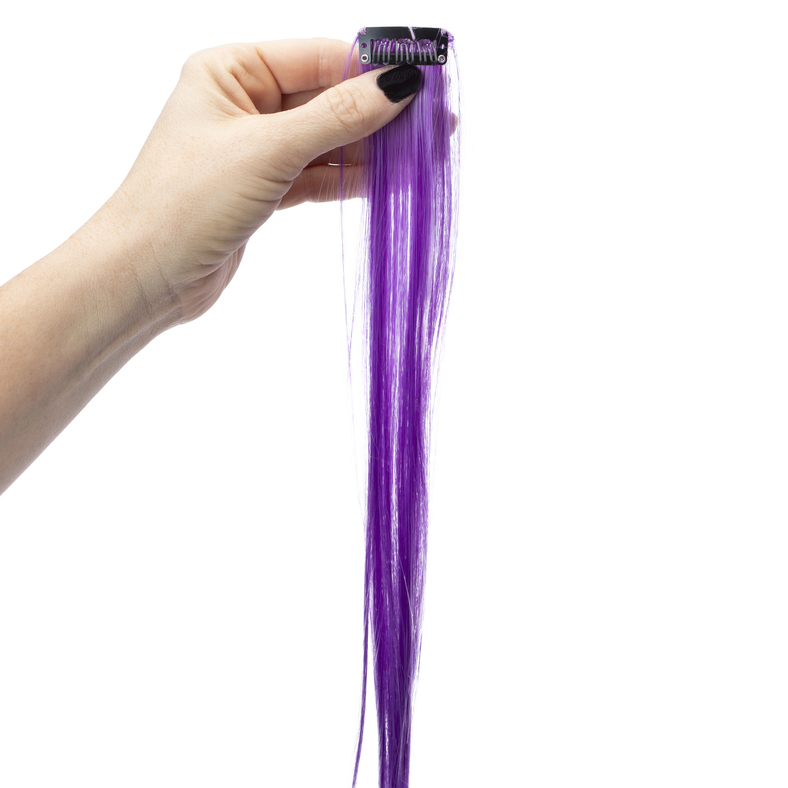 Faux Hair Clips 2-Count - Purple