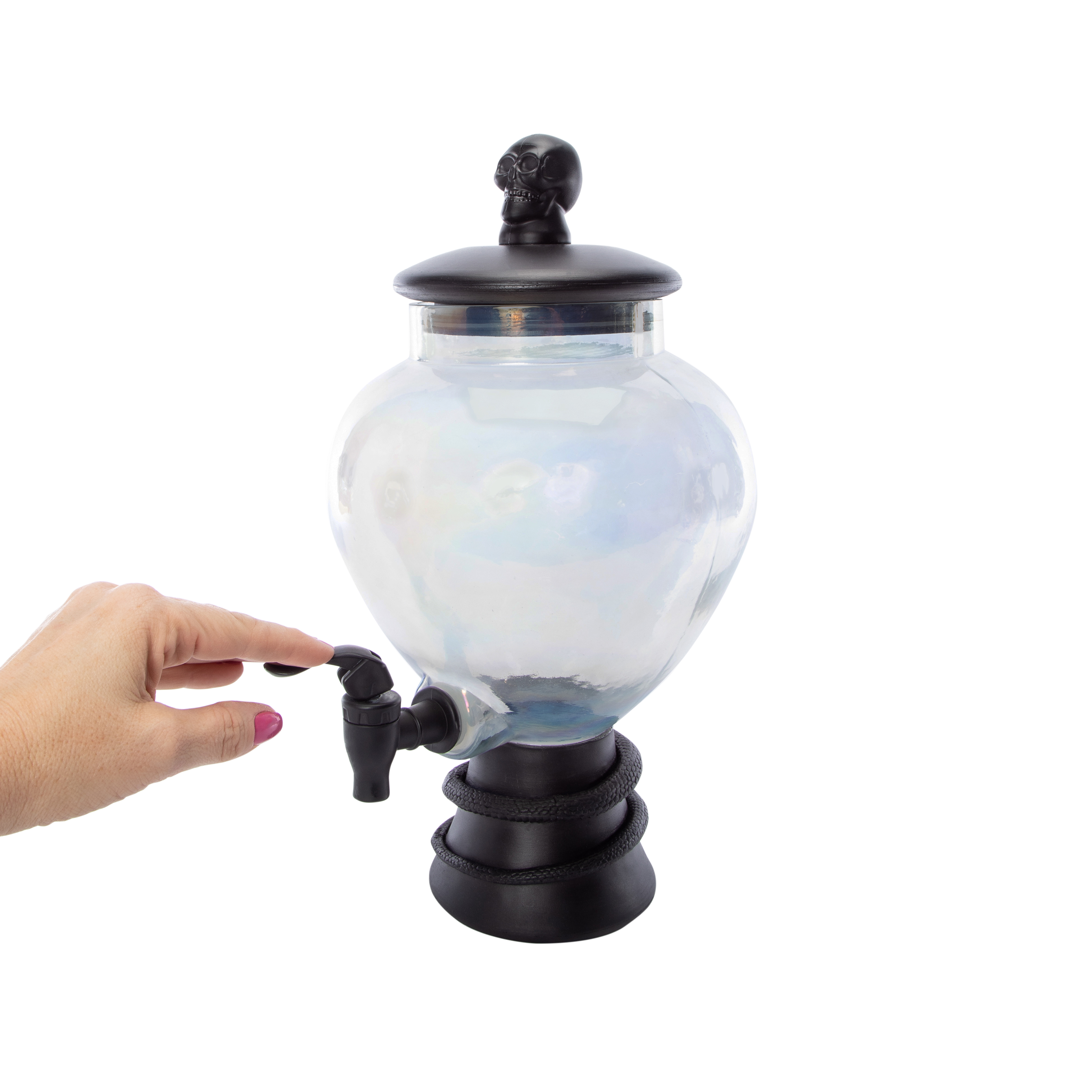 Gothic Glass Halloween Drink Dispenser 1 Gallon