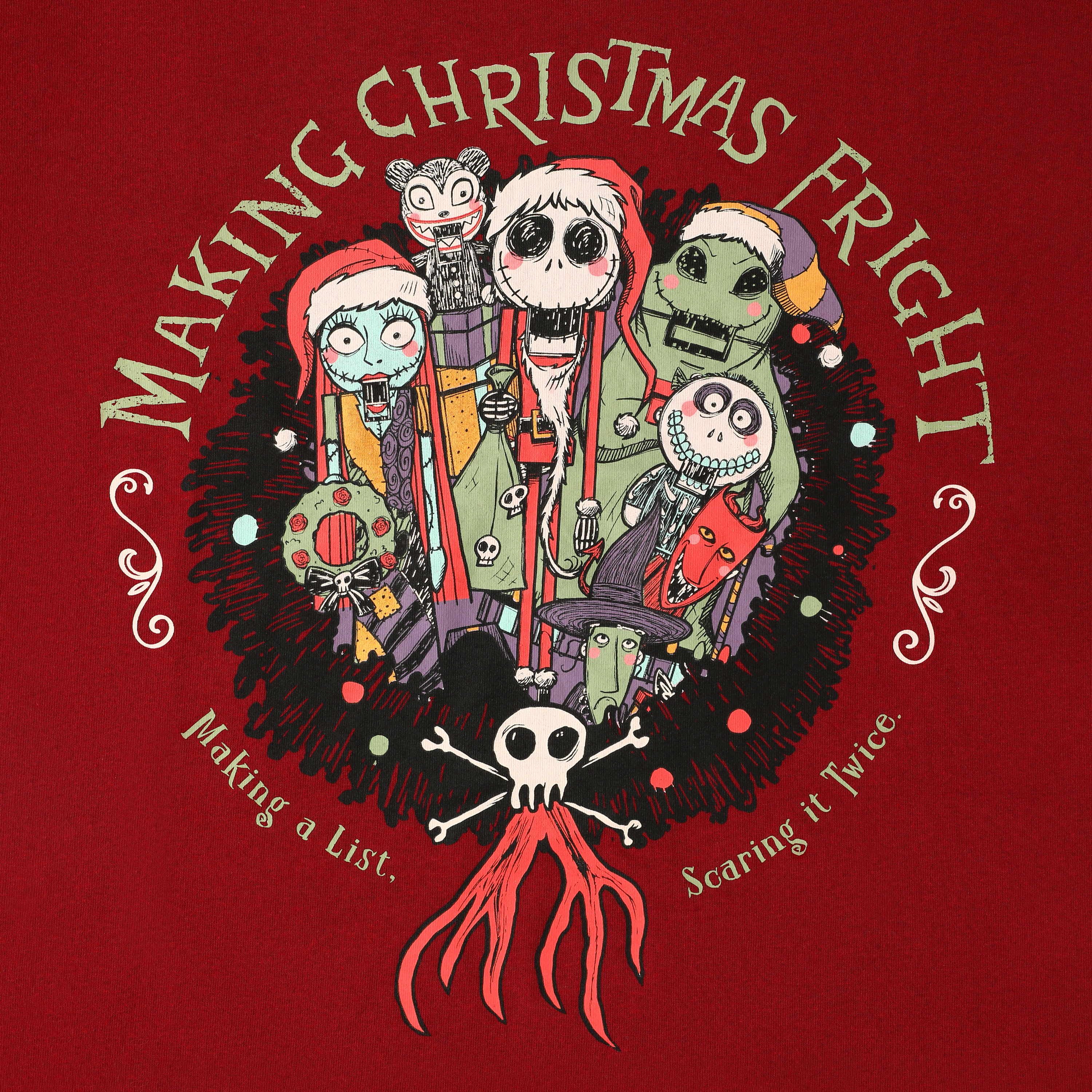 Disney Tim Burton's The Nightmare Before Christmas 'Making Fright' Holiday Graphic Tee
