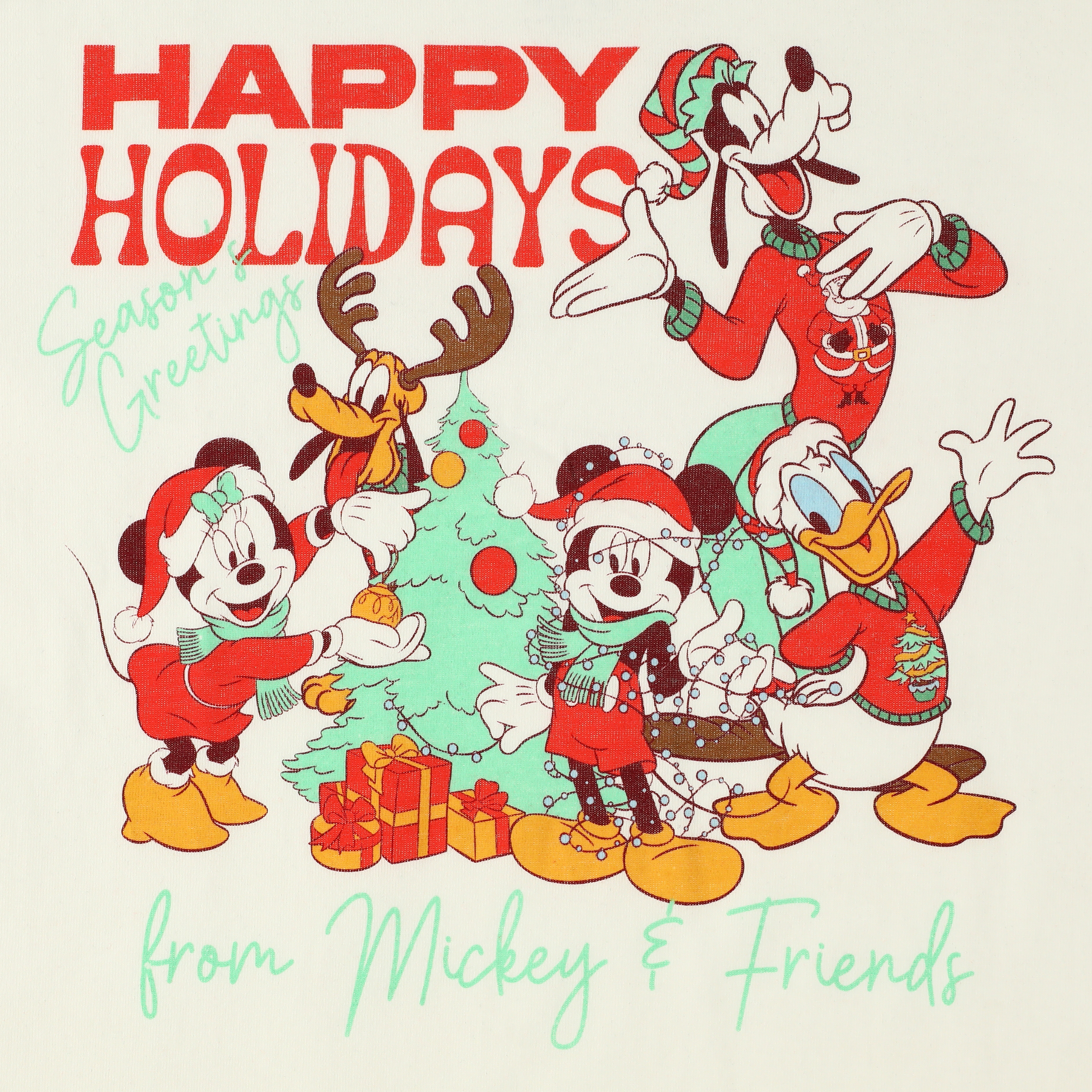 Disney Mickey & Friends 'Happy Holidays' Graphic Tee