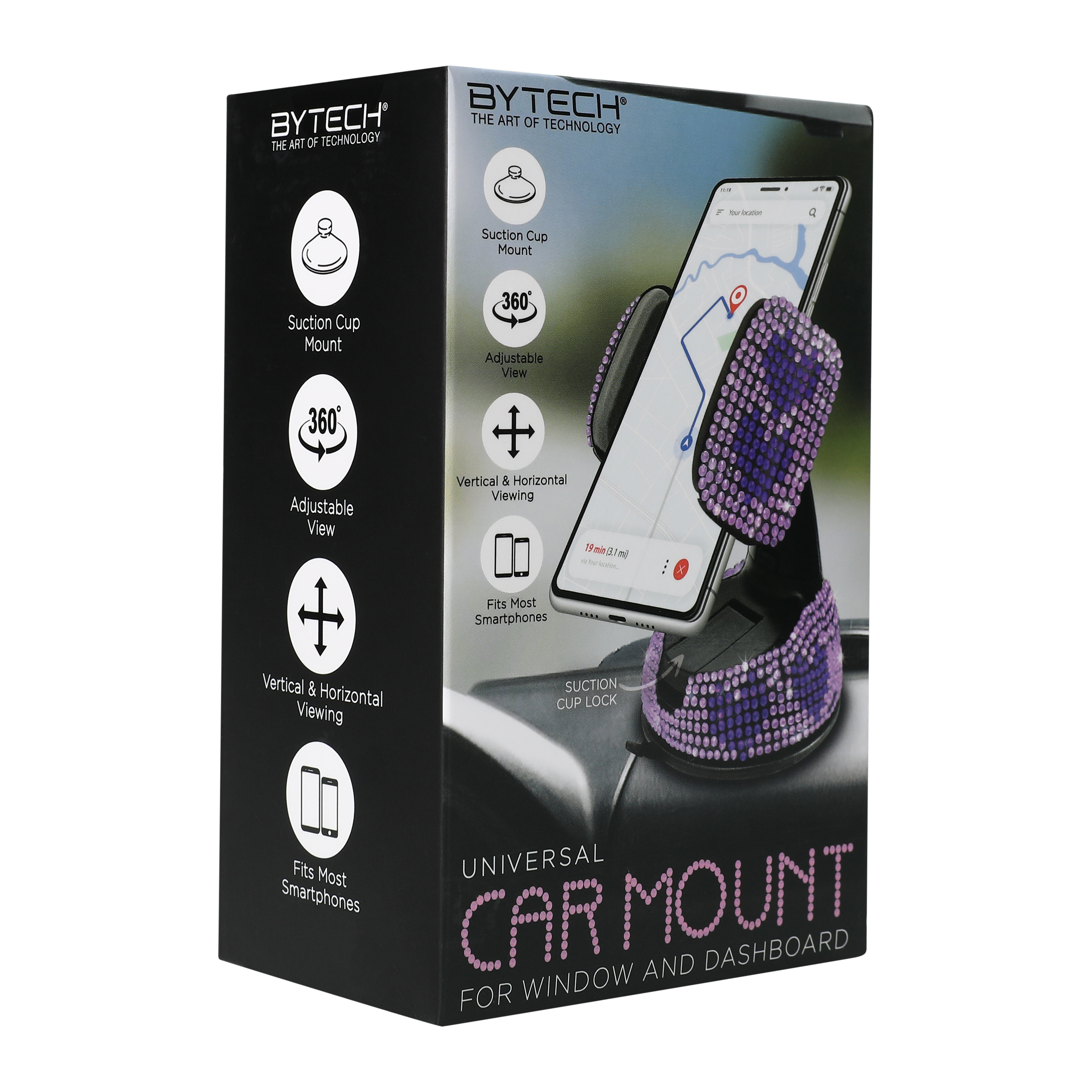Bytech suction 360 car mount discount