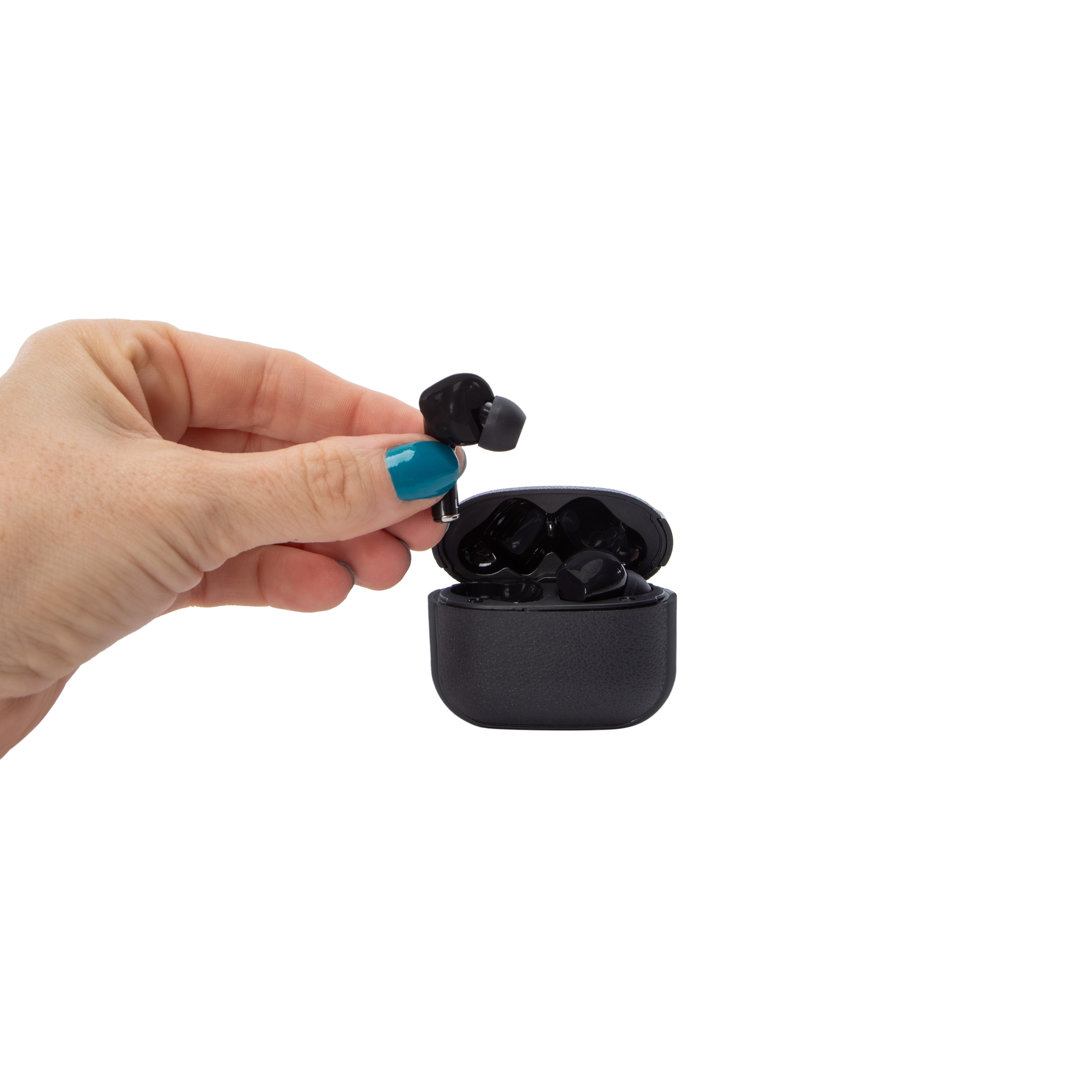 24-Hour True Wireless Earbuds With Mic & Case