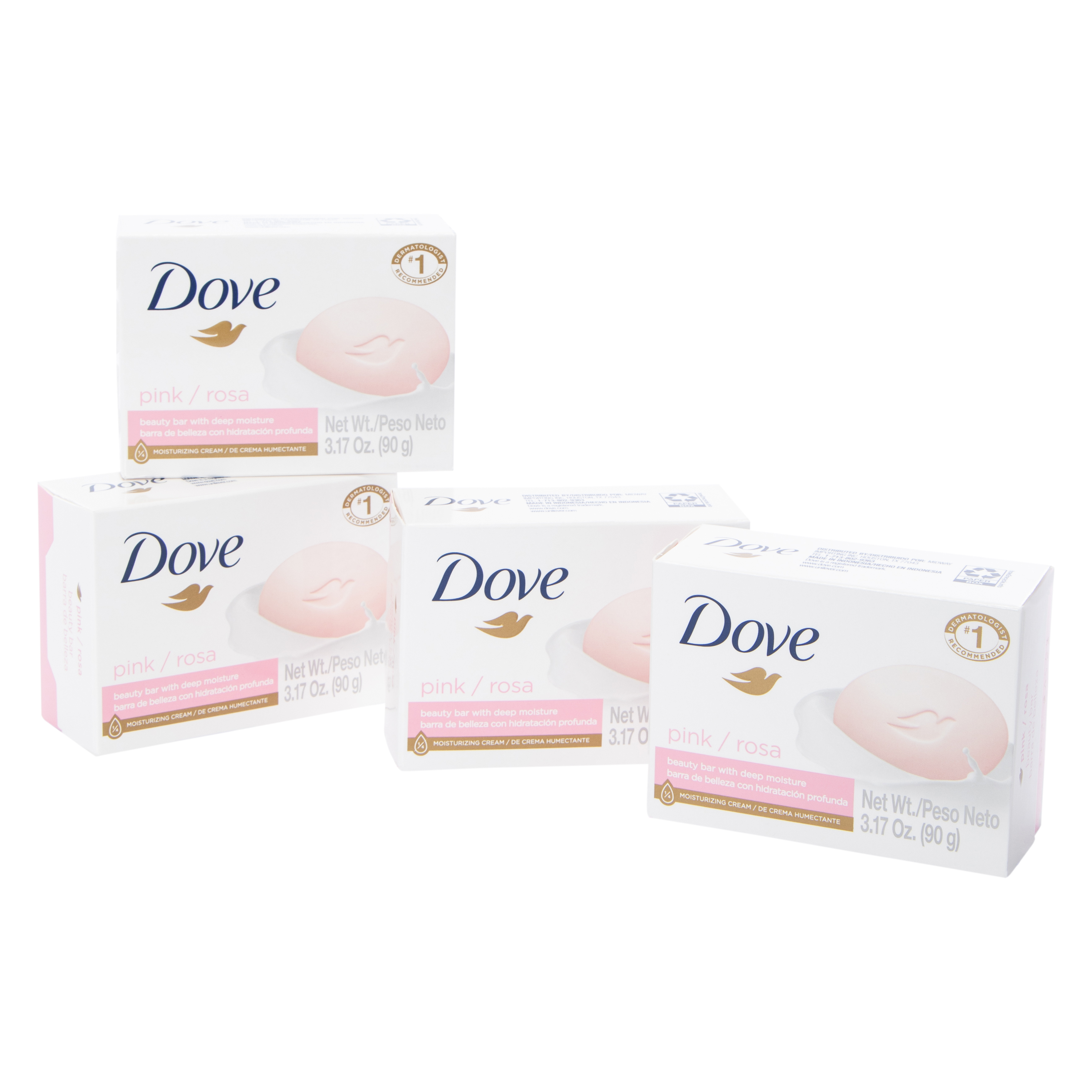 Dove Pink Beauty Bar 4-Count