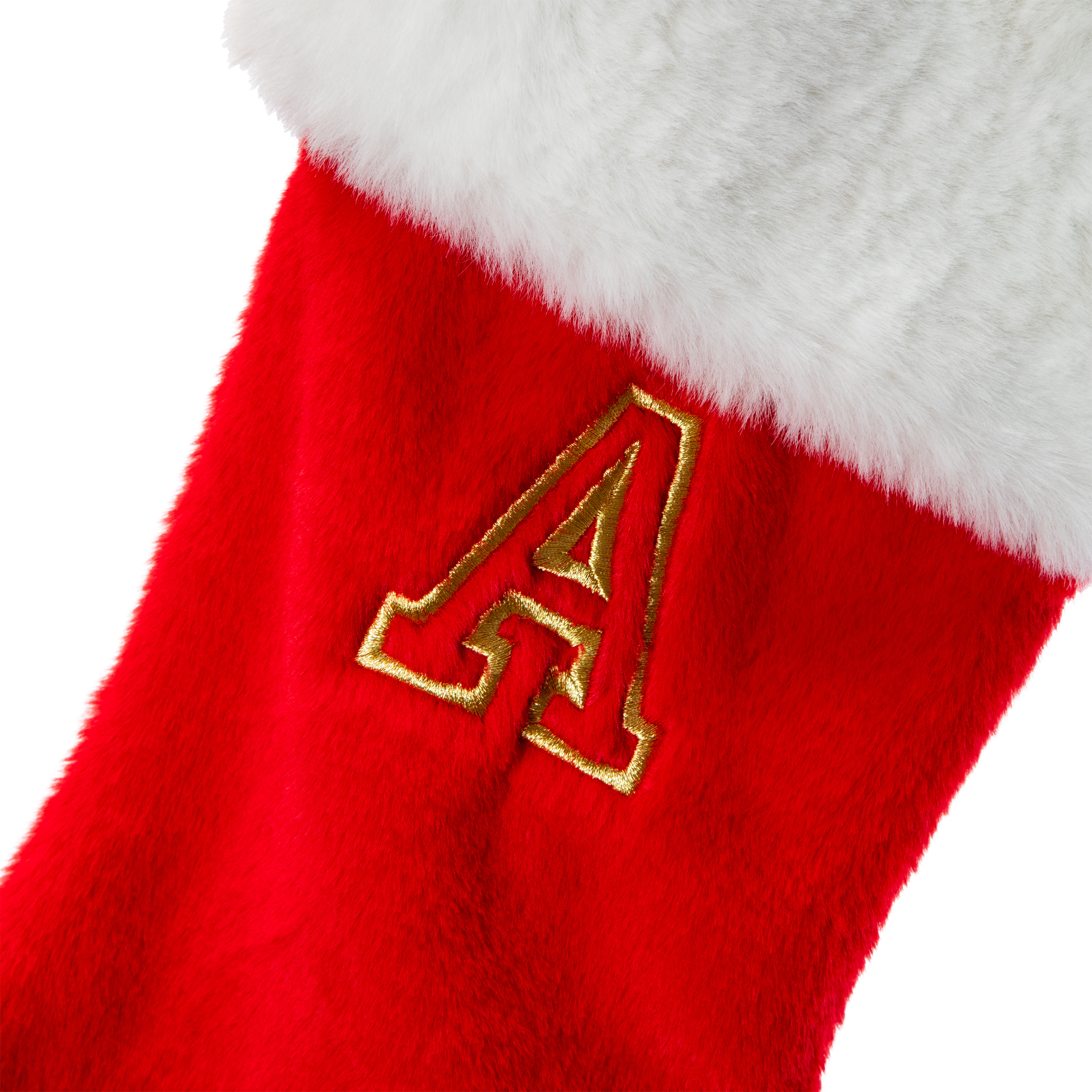 Red Monogram Stocking