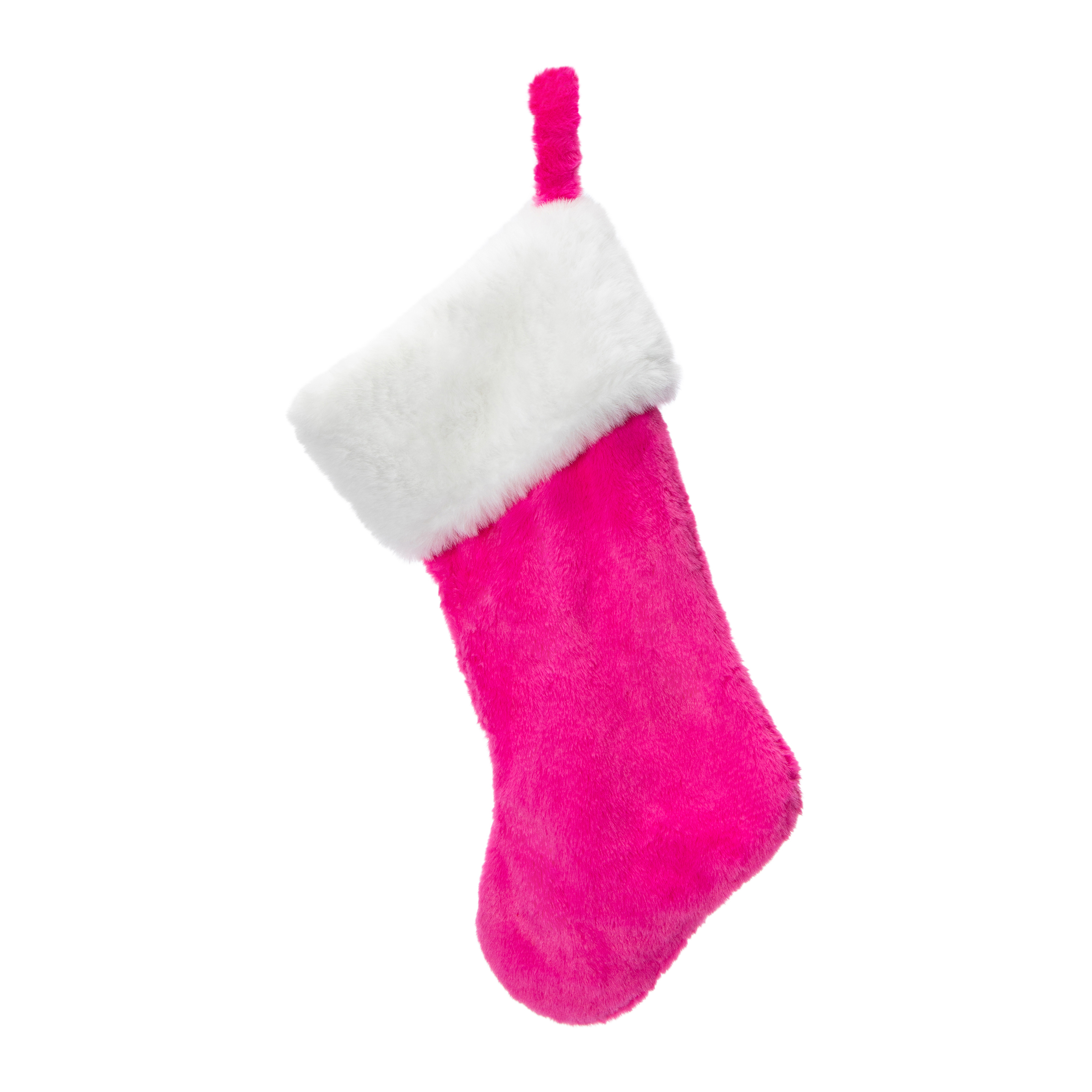 Pink Monogram Stocking