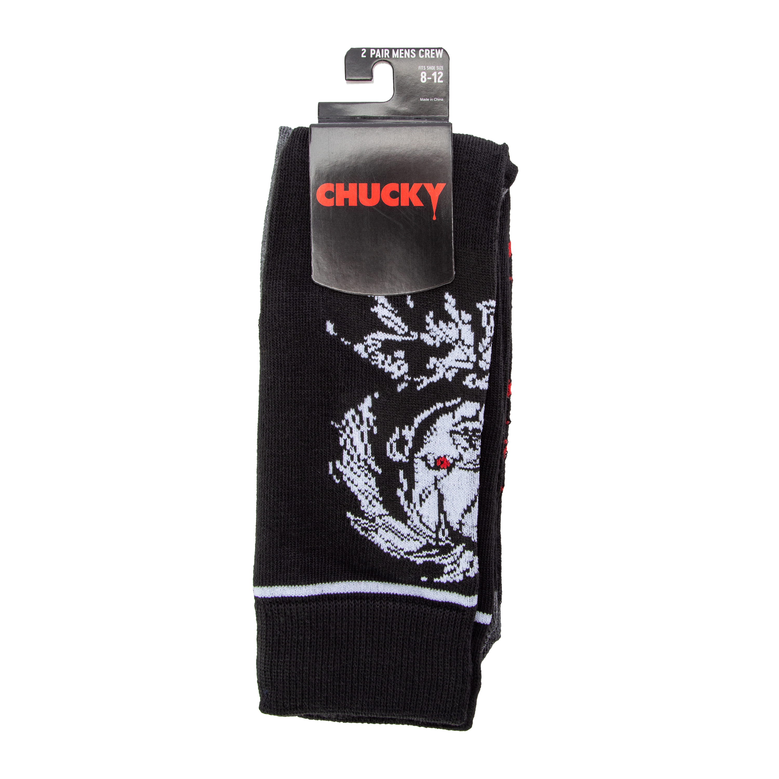 Chucky Mens Crew Socks 2-Pack