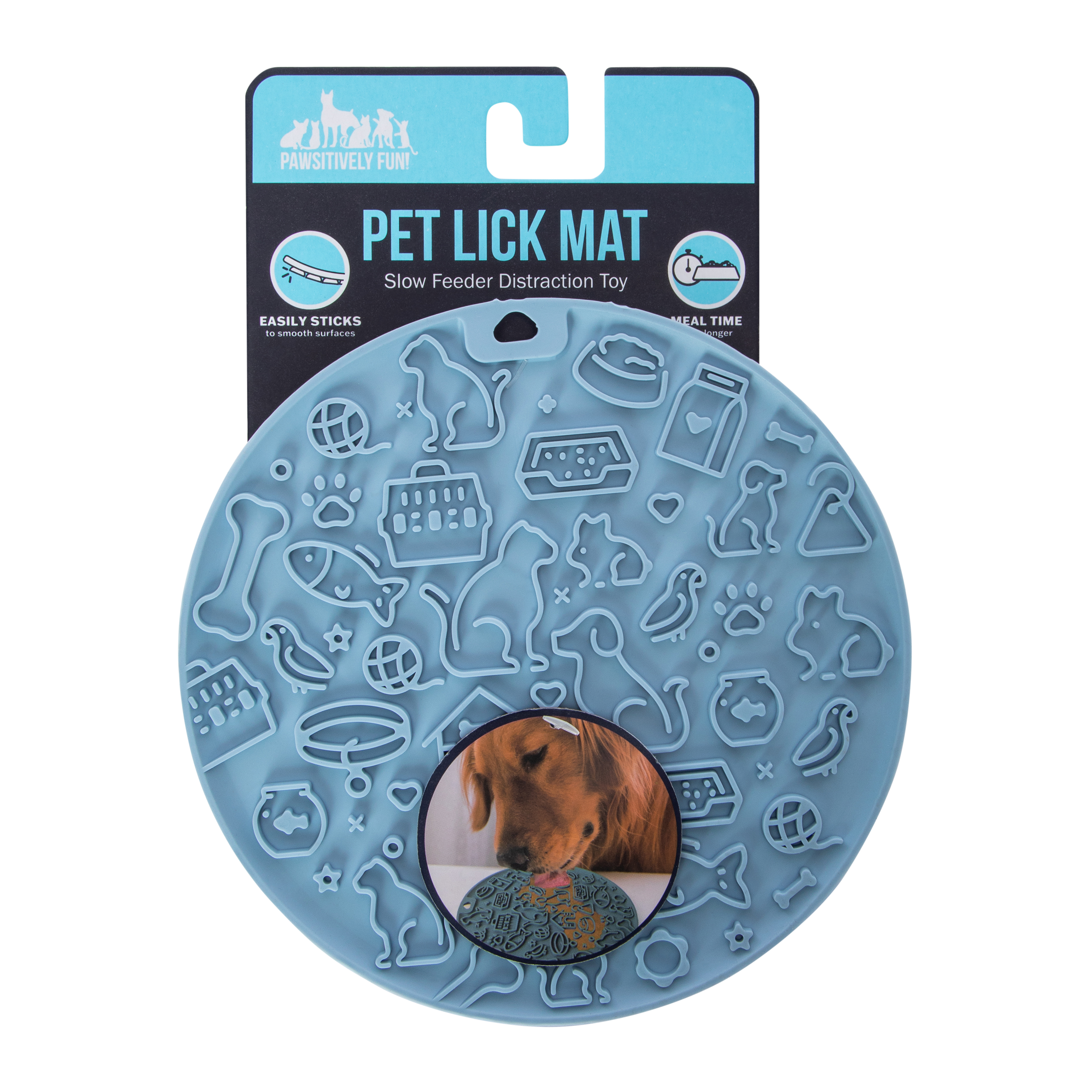 Round Pet Lick Mat Slow Feeder Distraction Toy