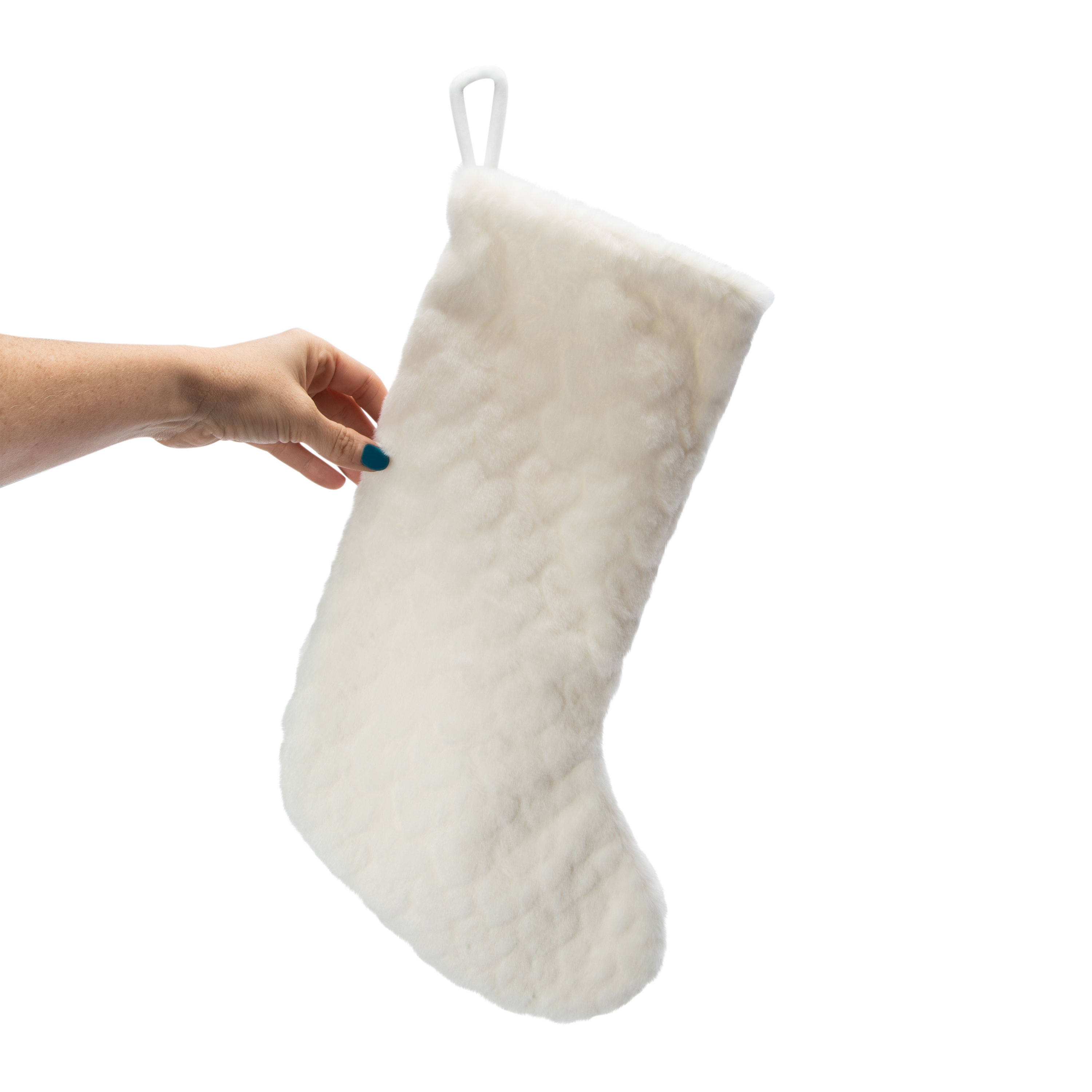 Fur Heart Christmas Stocking