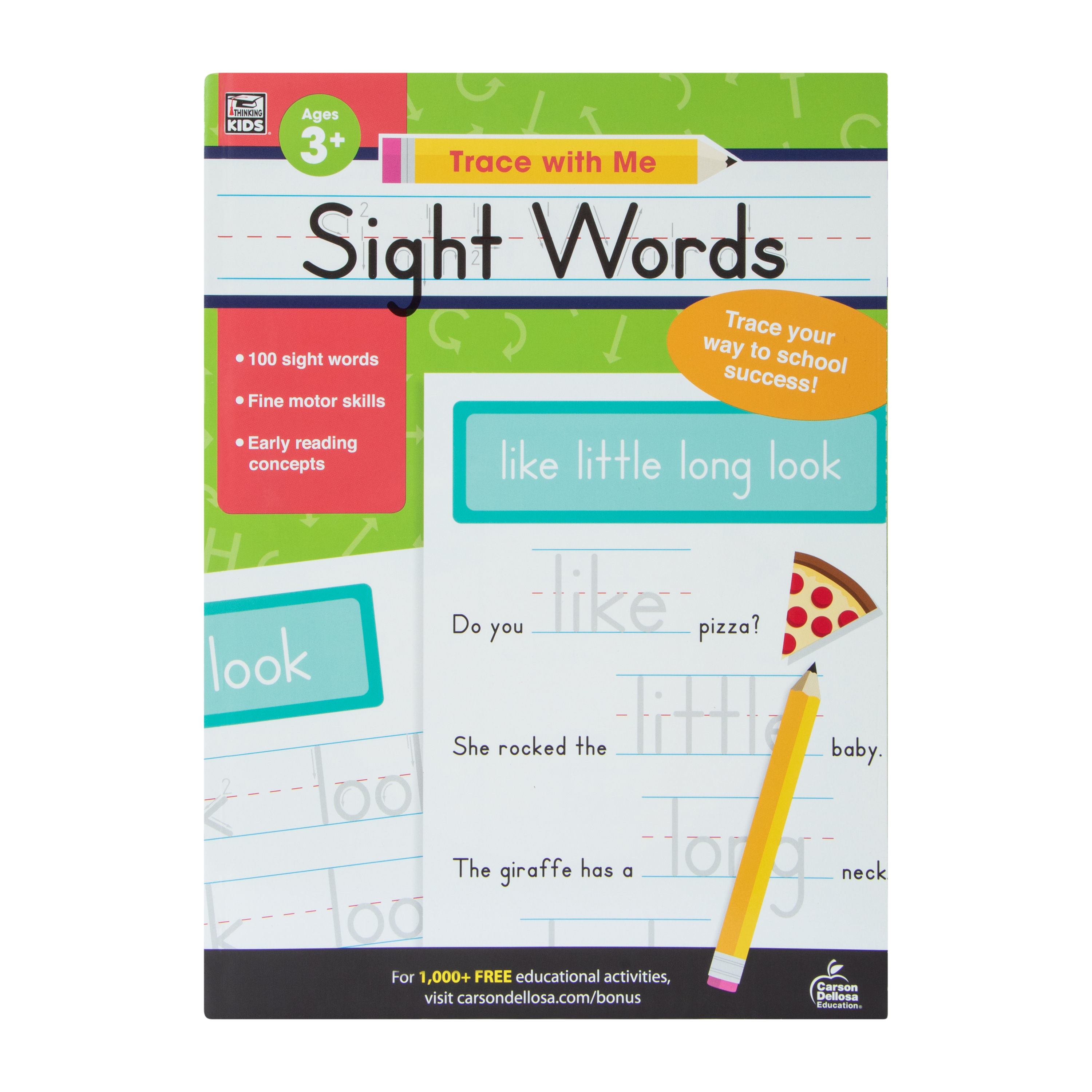 Kids Trace With Me Sight Words Book
