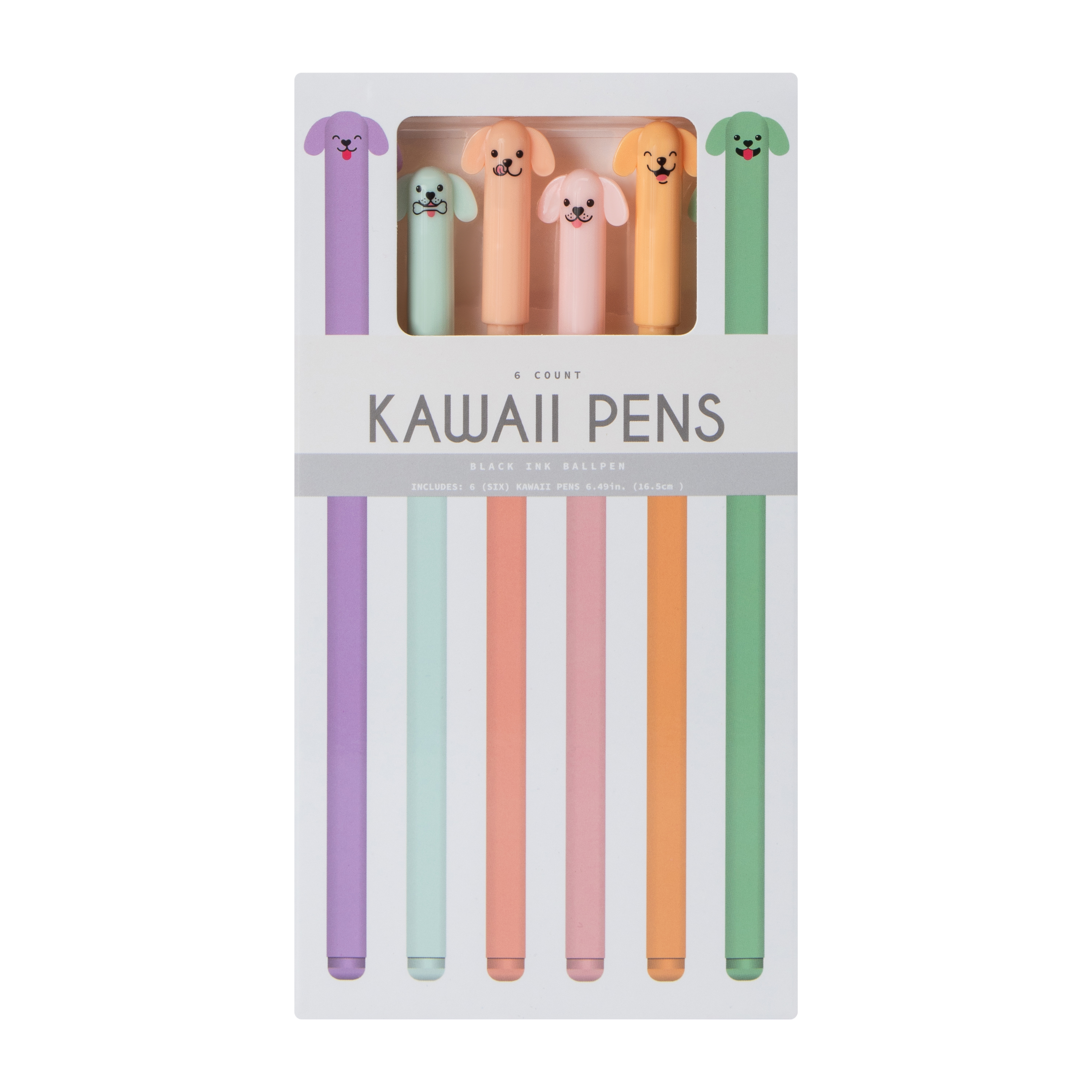 Kawaii Critter Pens 6-Count