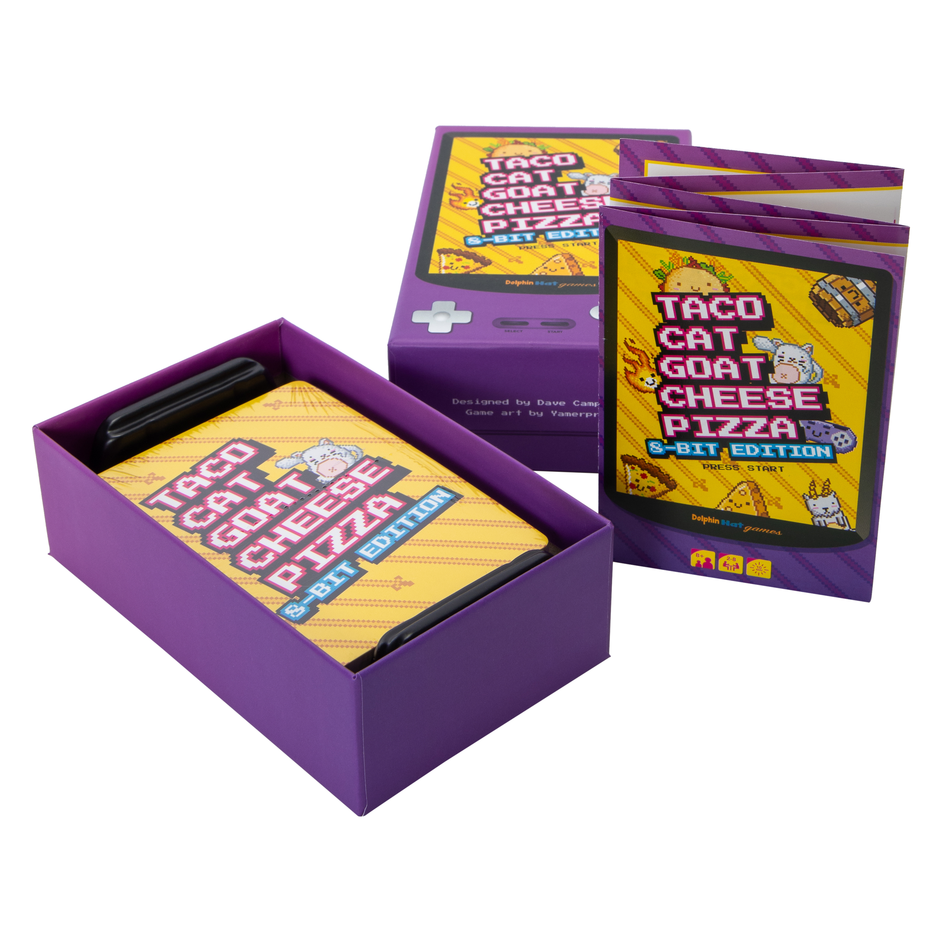 Taco Cat Goat Cheese Pizza 8-Bit Edition Card Game